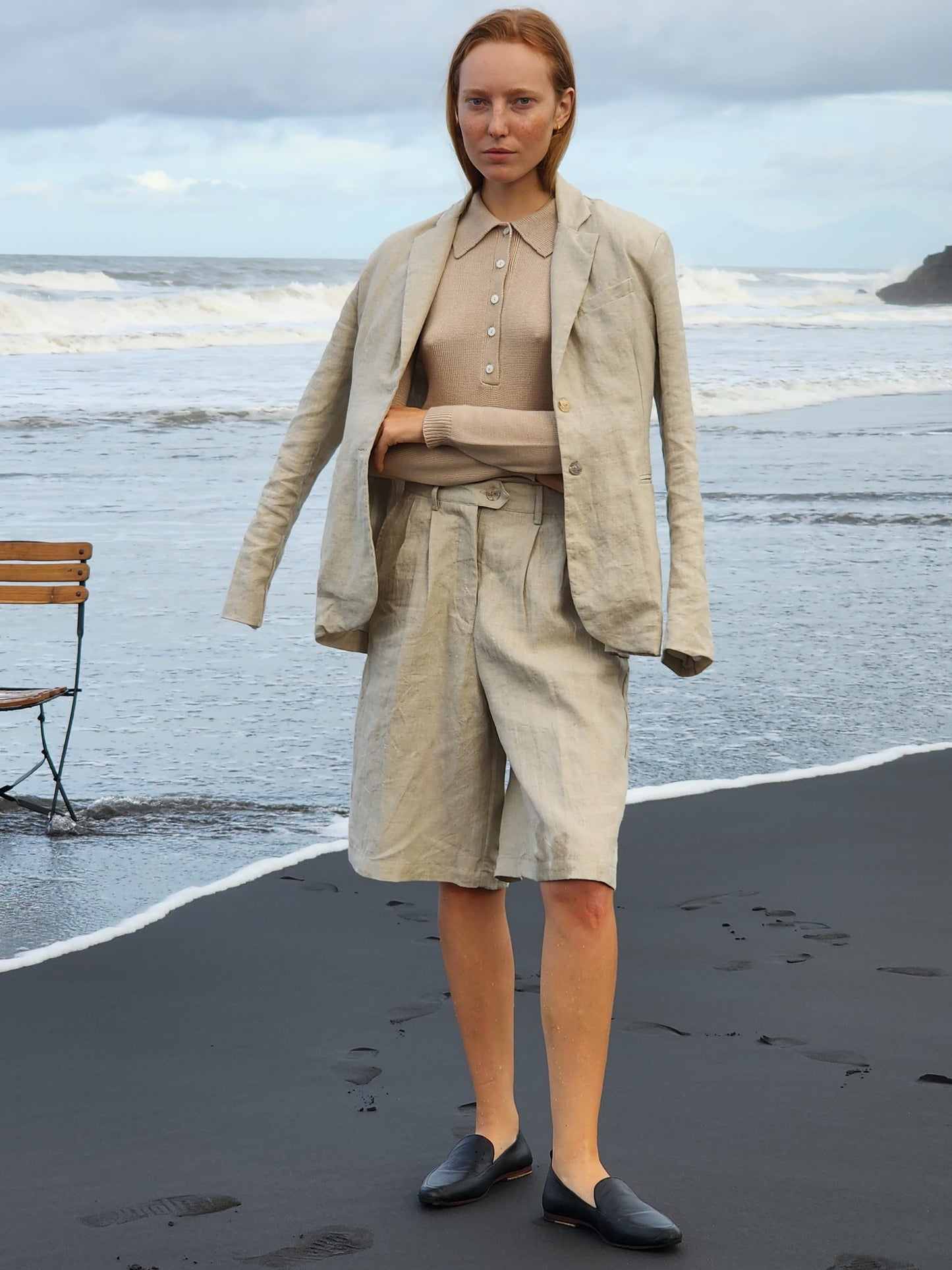 Linen Pleat Shorts