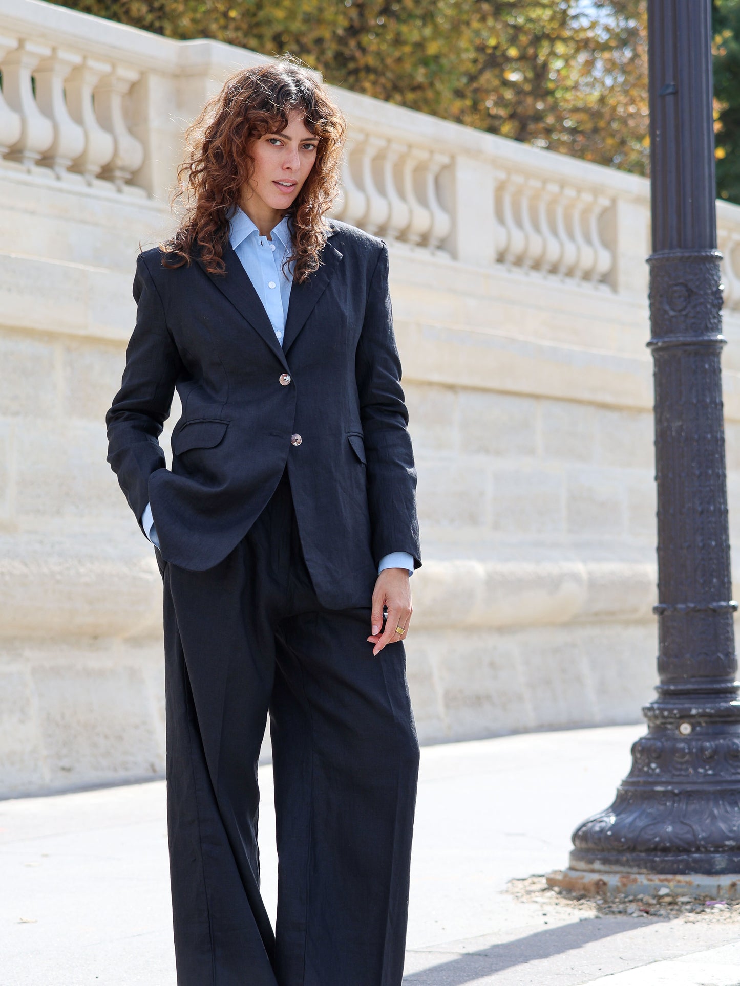 Linen Pleat Pant