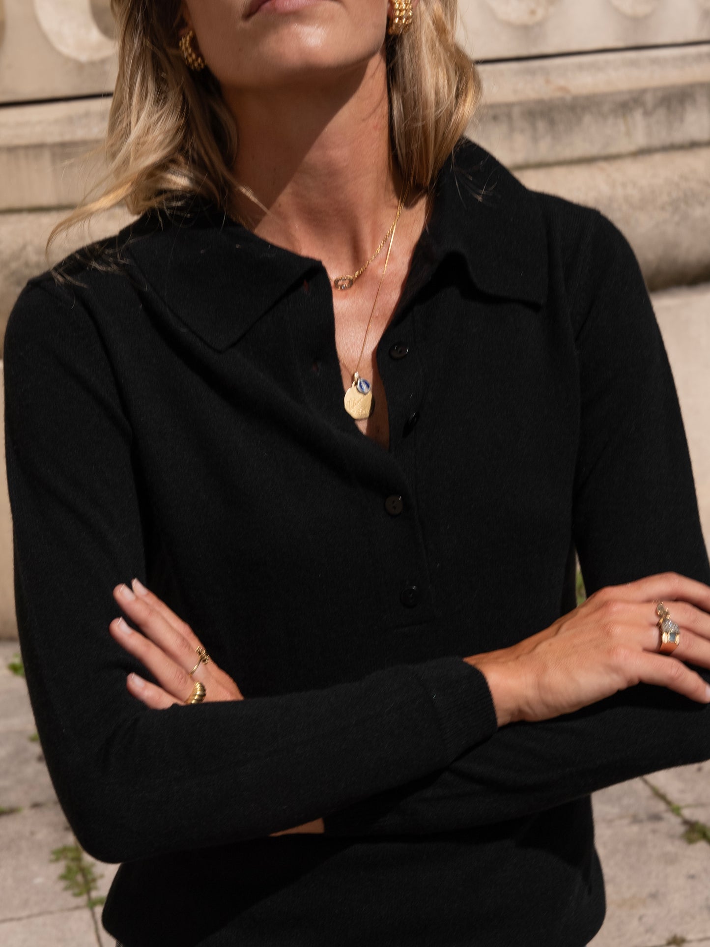 Cashmere Polo Shirt - l u • c i e e