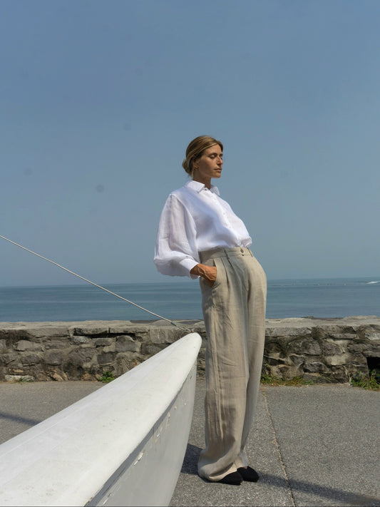 Linen Pleat Pant - l u • c i e e