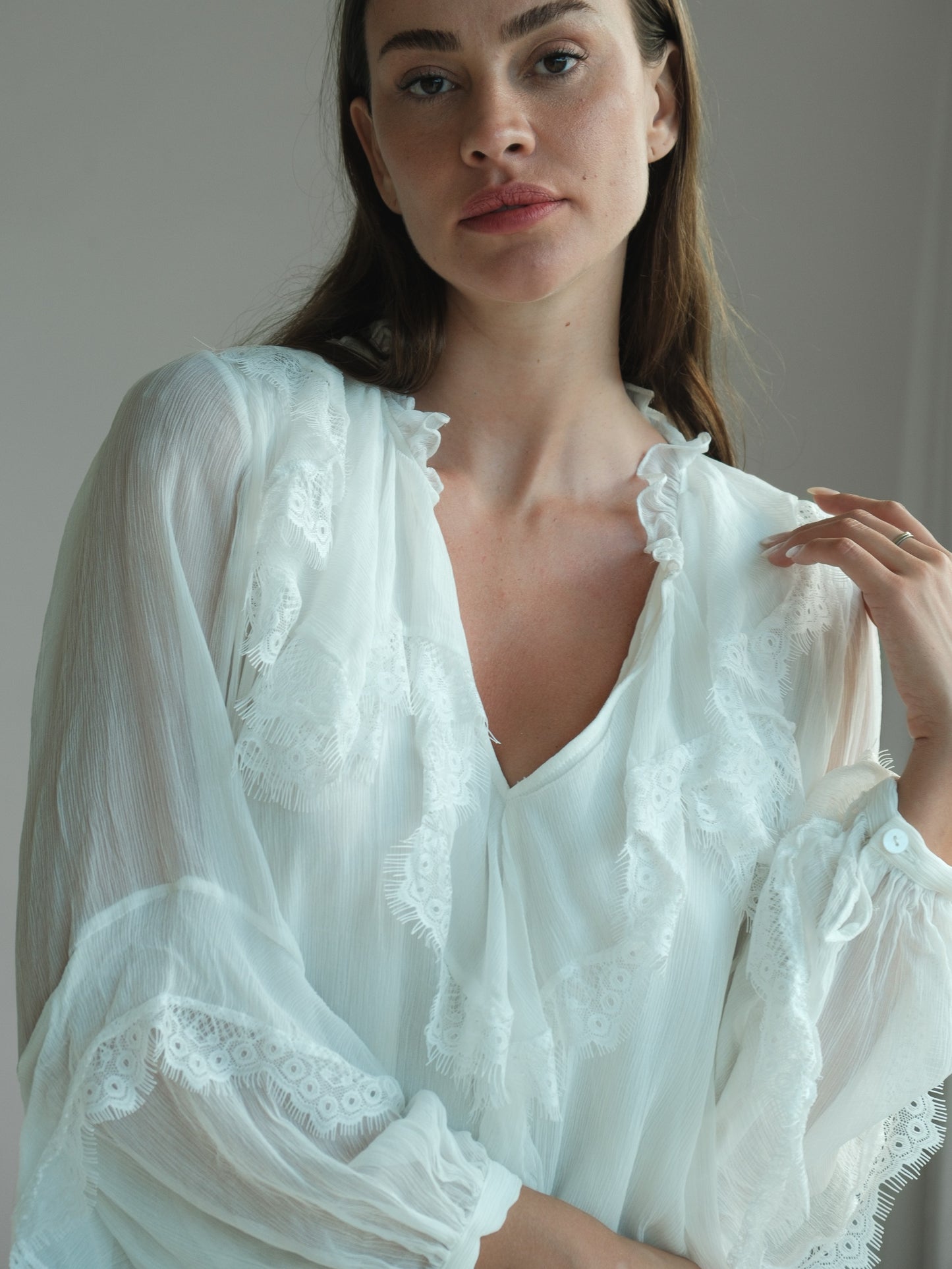 Aurora Ruffle Blouse