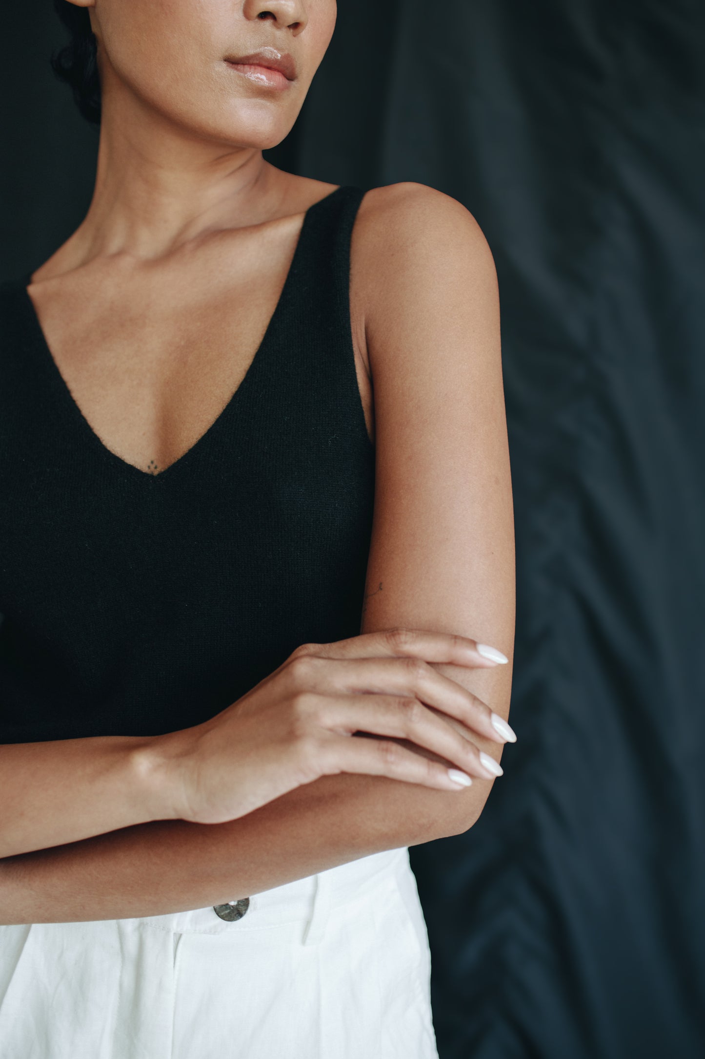 Cashmere Deep V Tank - l u • c i e e