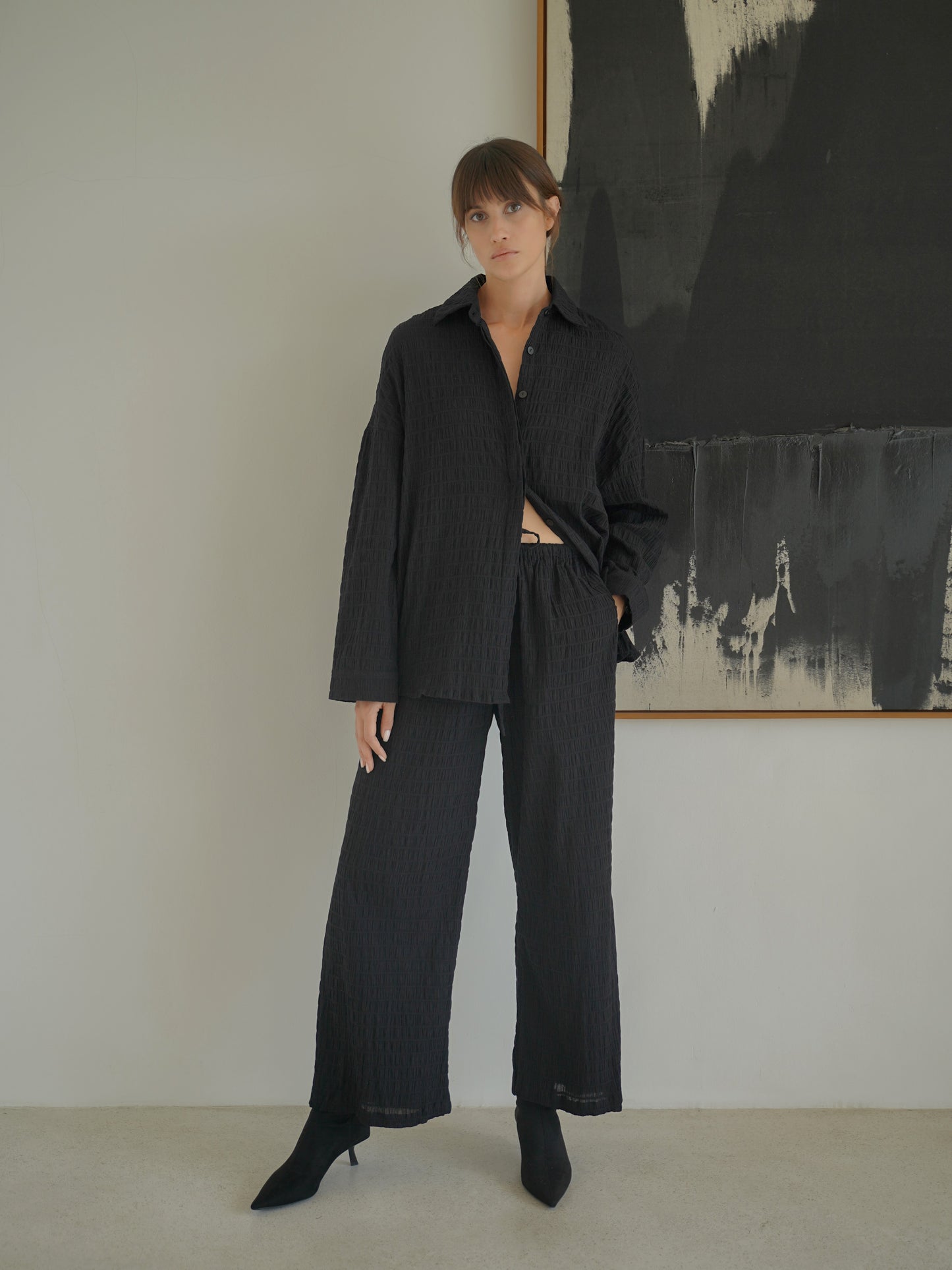 Josephine Relaxed Pant in White - l u • c i e e