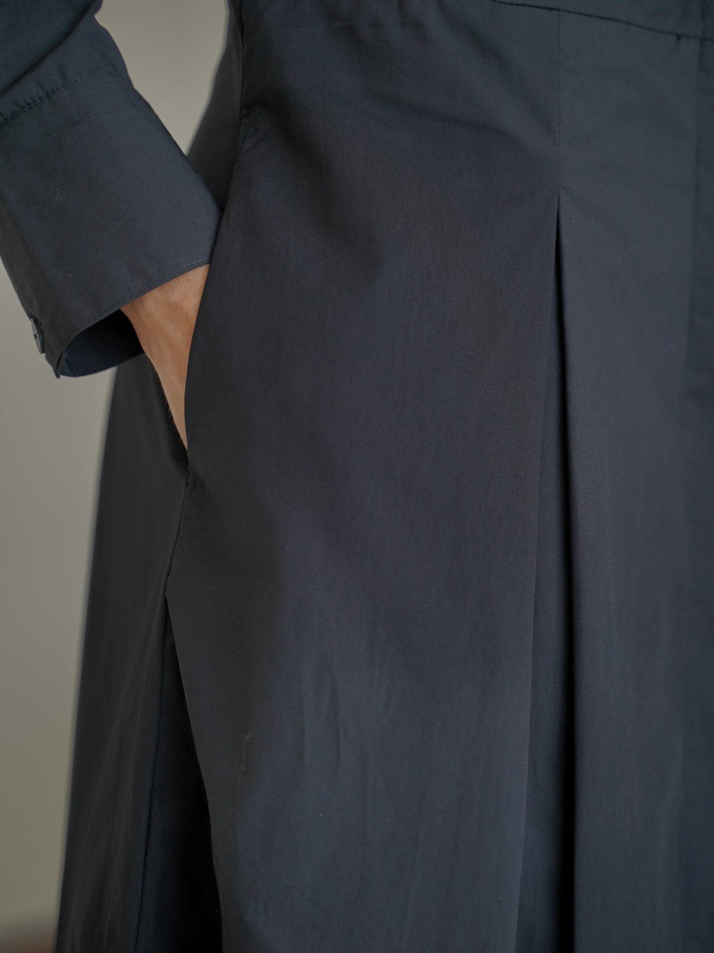 Callista Shirt Dress in Black - l u • c i e e