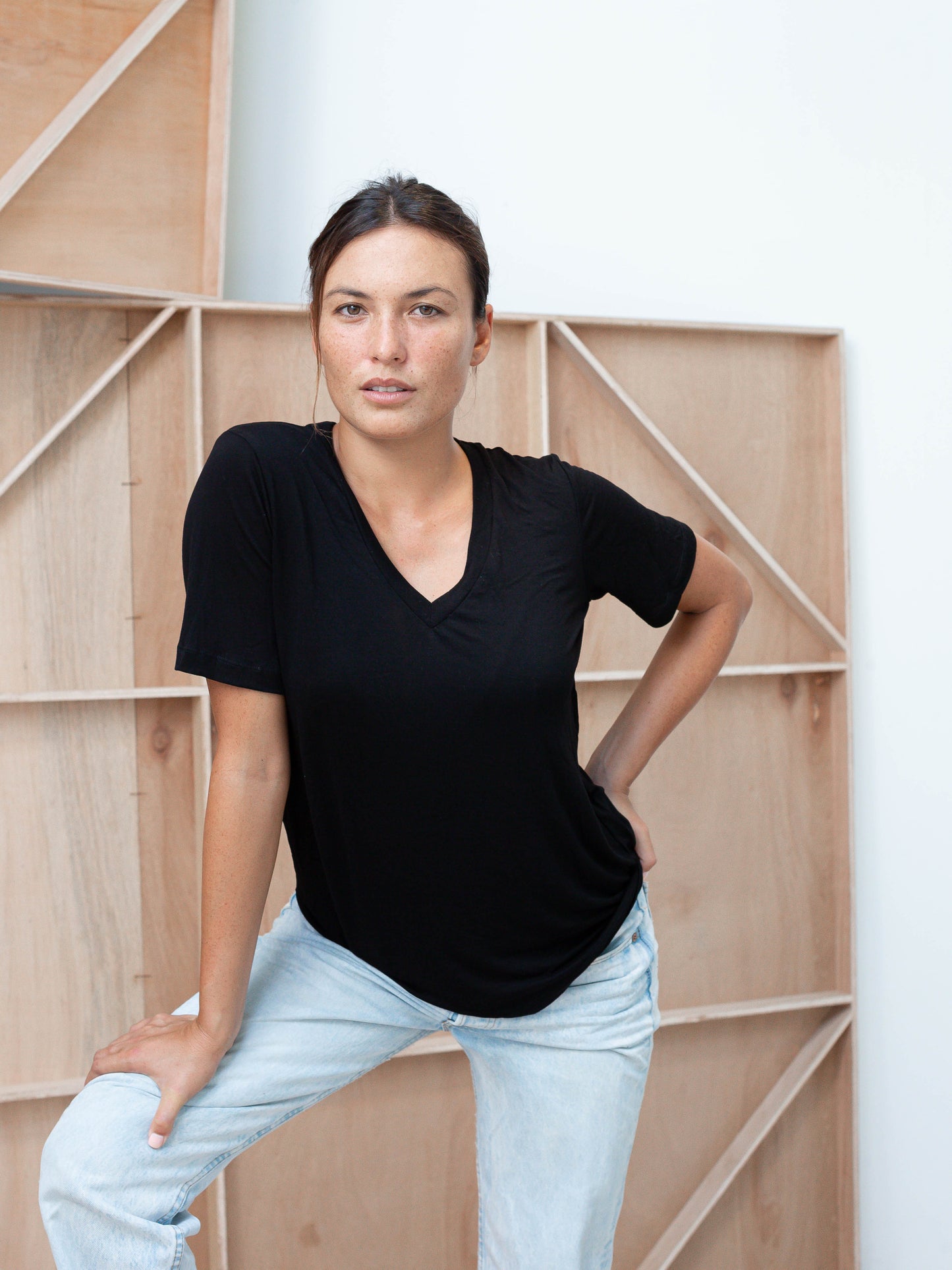 Short Sleeve V-neck Tee - l u • c i e e