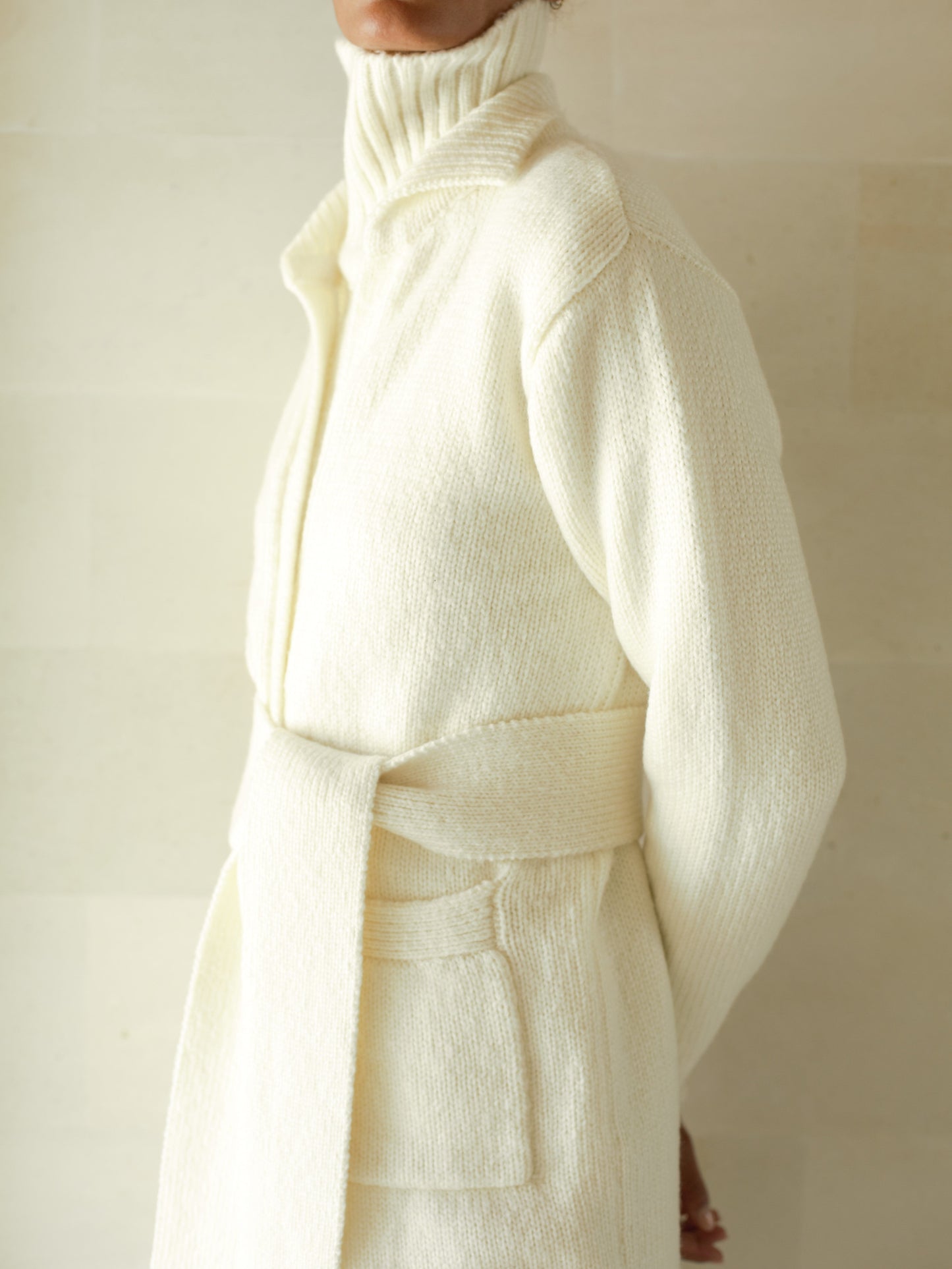Iman Mohair Coat in Black - l u • c i e e