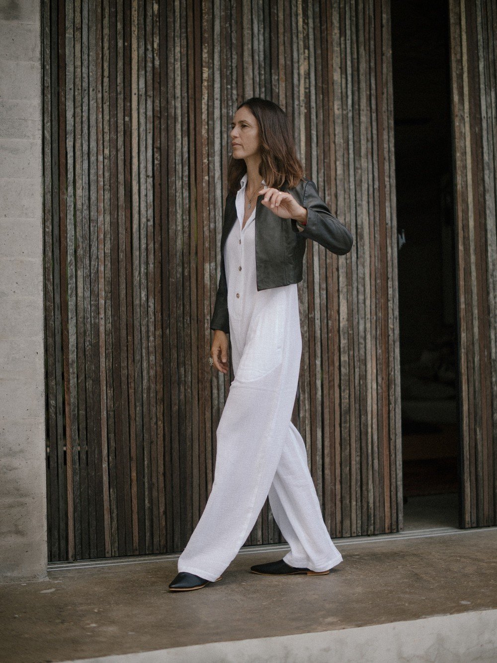 Amazonia Jumpsuit Long in White - l u • c i e e