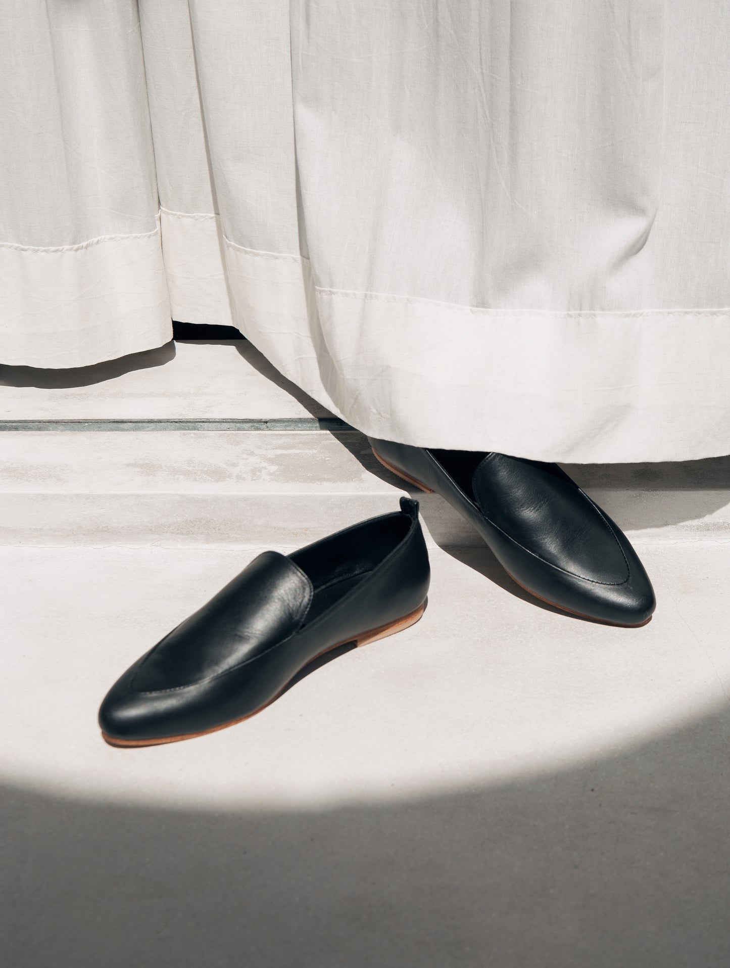 Love78 Leather Loafer in Black - l u • c i e e