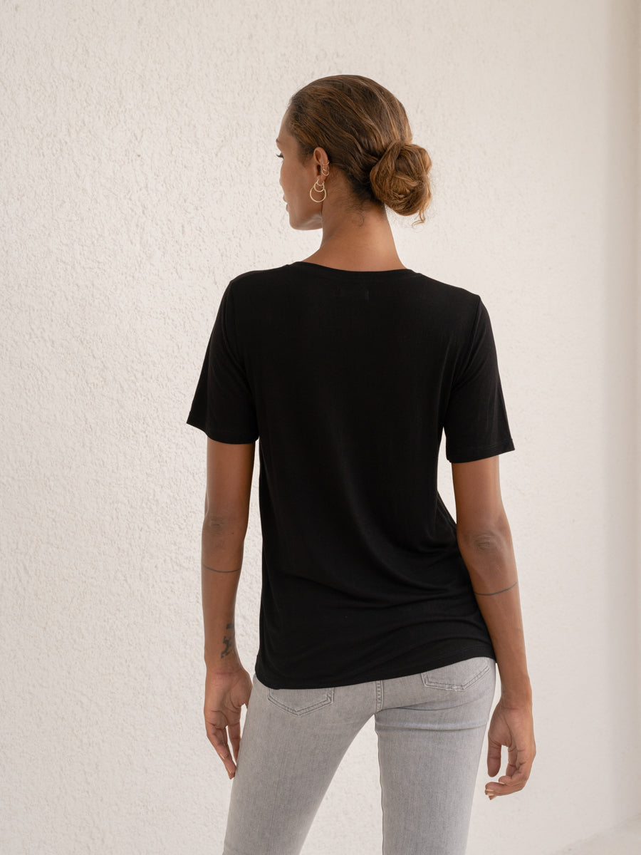 Short Sleeve V-neck Tee - l u • c i e e