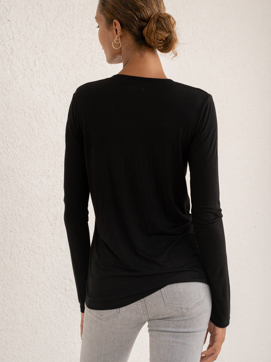 Long Sleeve V-neck Tee - l u • c i e e