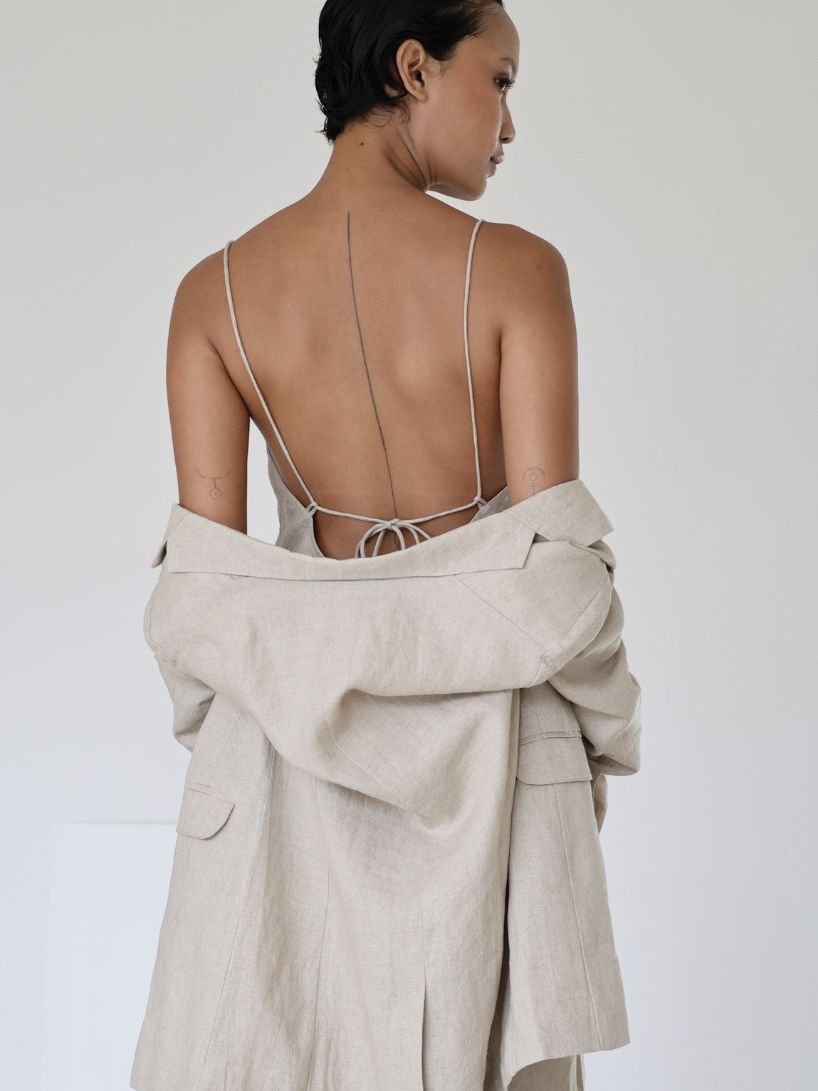 Linen Slip Dress - l u • c i e e