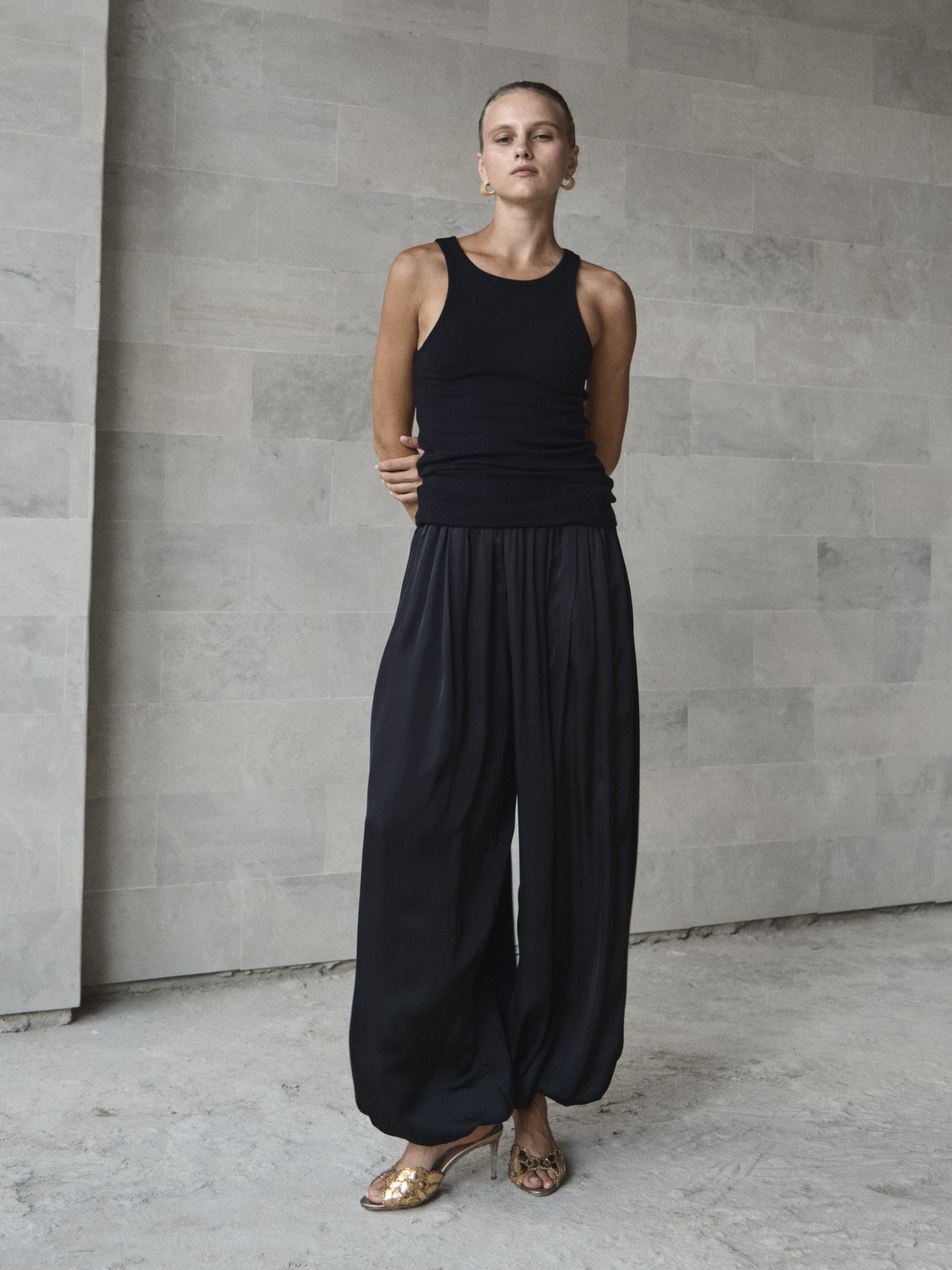 Mulberry Silk Balloon Pant - l u • c i e e