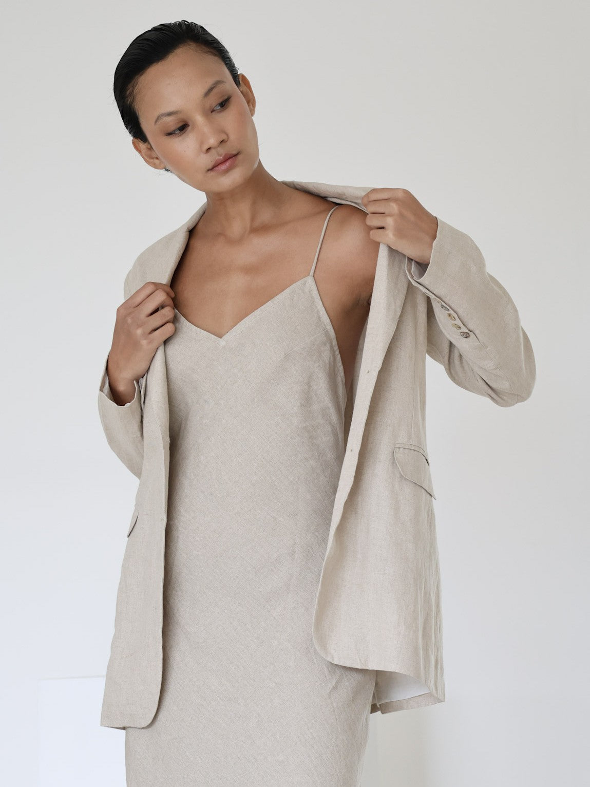 Linen Slip Dress - l u • c i e e