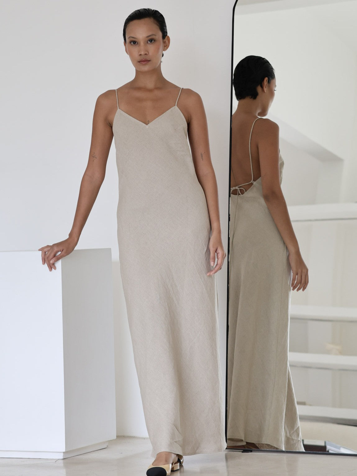 Linen Slip Dress - l u • c i e e