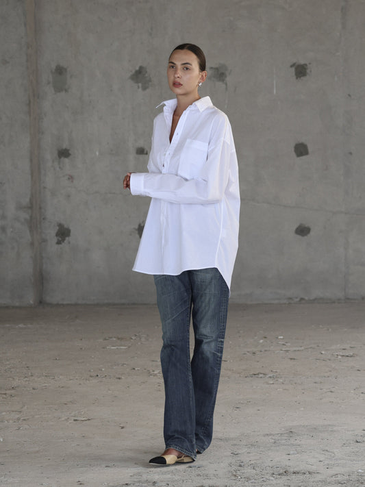 Cotton Poplin Men's Shirt - l u • c i e e