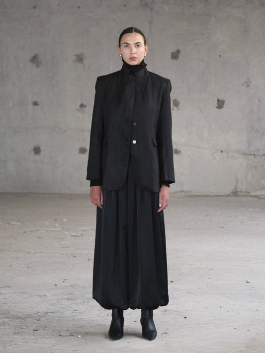 Oversized Linen Blazer - l u • c i e e