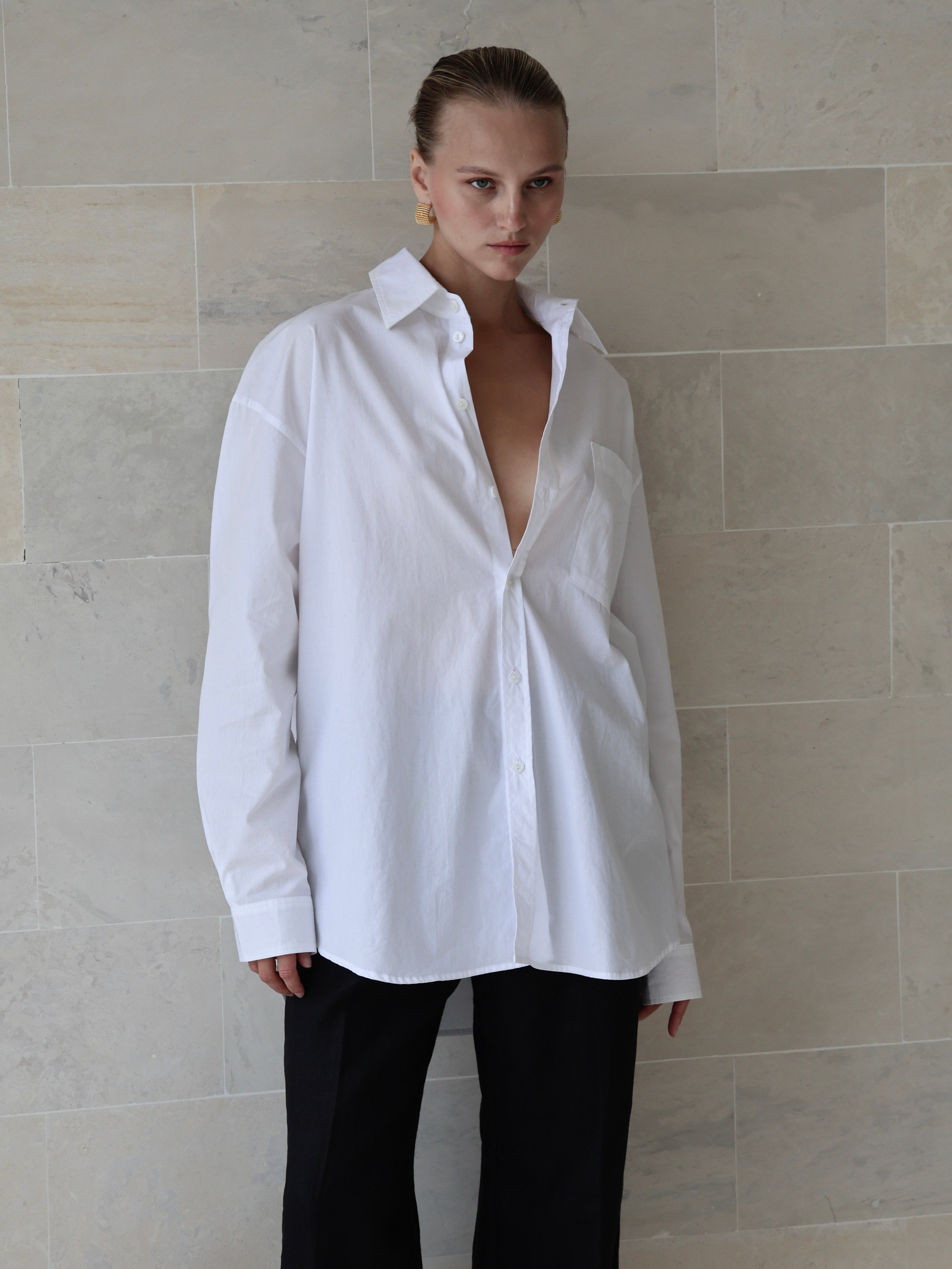 Cotton Poplin Men's Shirt - l u • c i e e