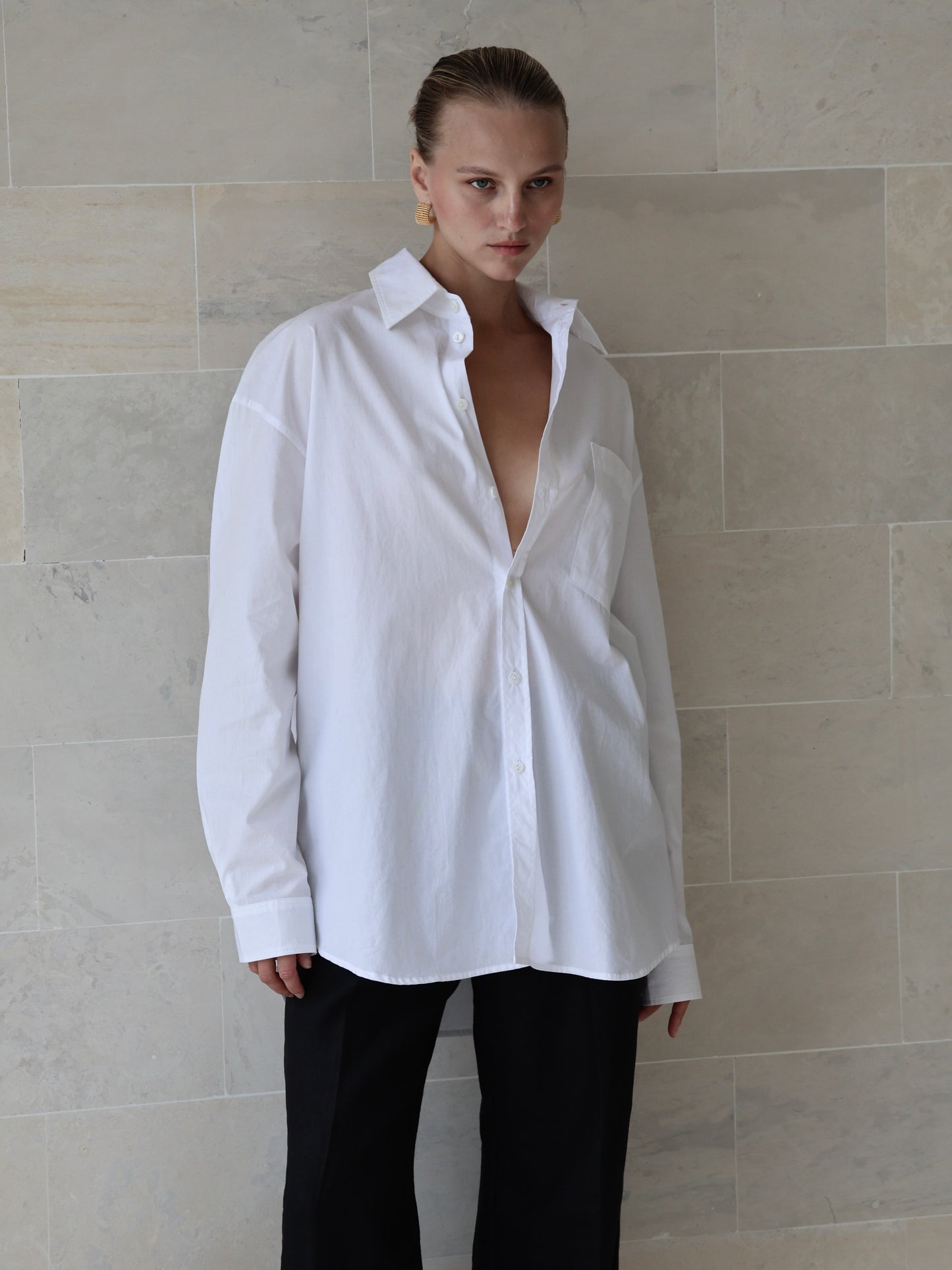 Cotton Poplin Men's Shirt - l u • c i e e