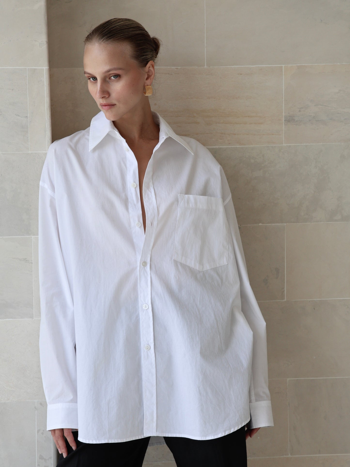 Cotton Poplin Men's Shirt - l u • c i e e