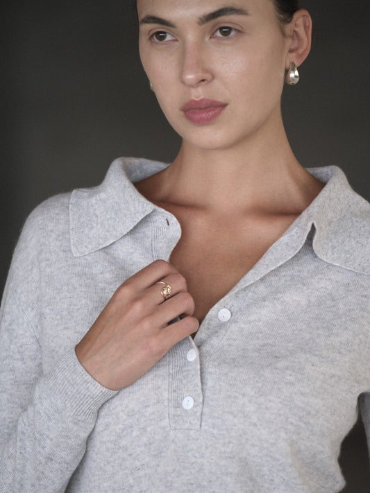 Cashmere Polo Shirt - l u • c i e e