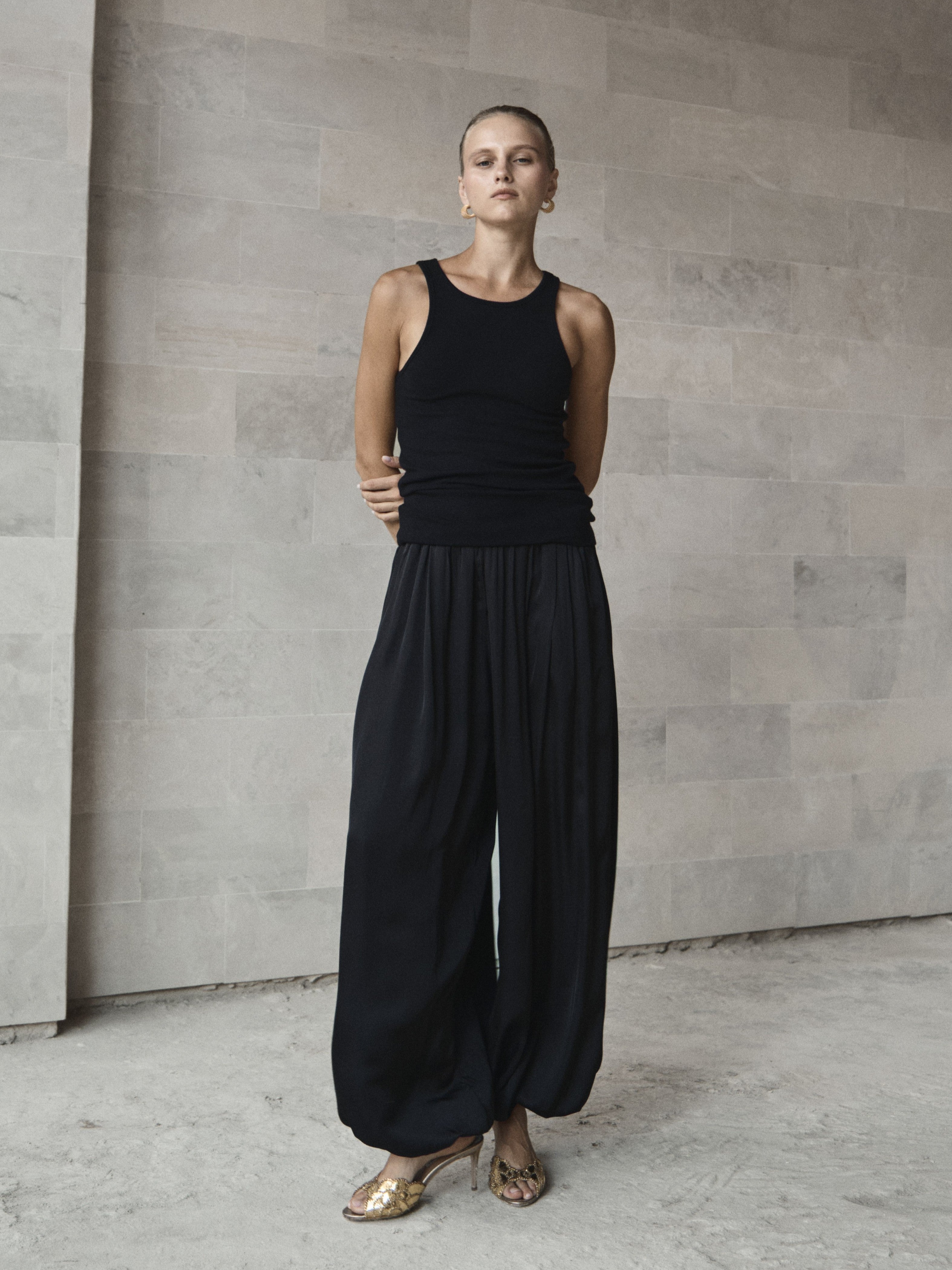 Mulberry Silk Balloon Pant - l u • c i e e