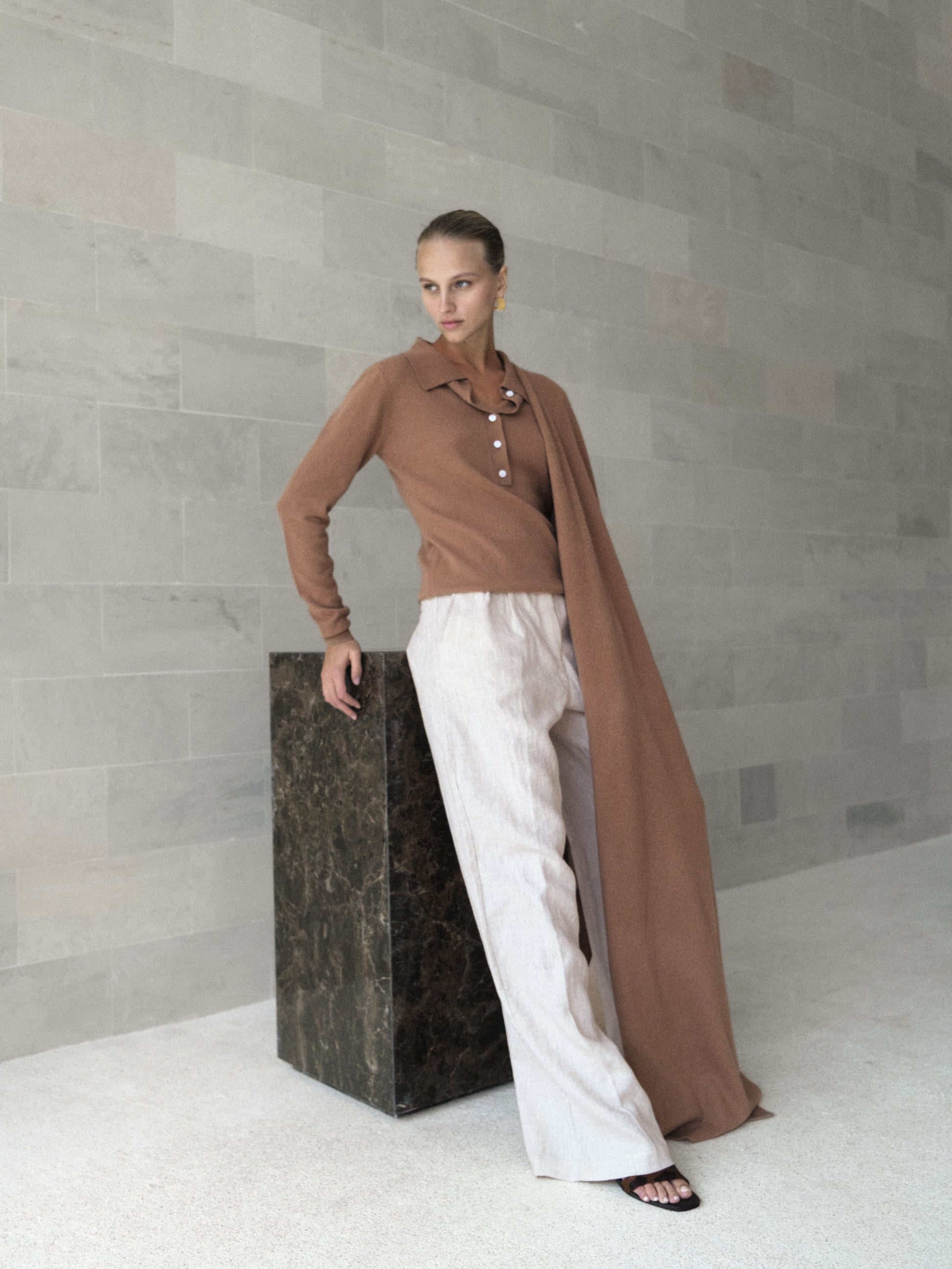 Cashmere Polo Shirt - l u • c i e e