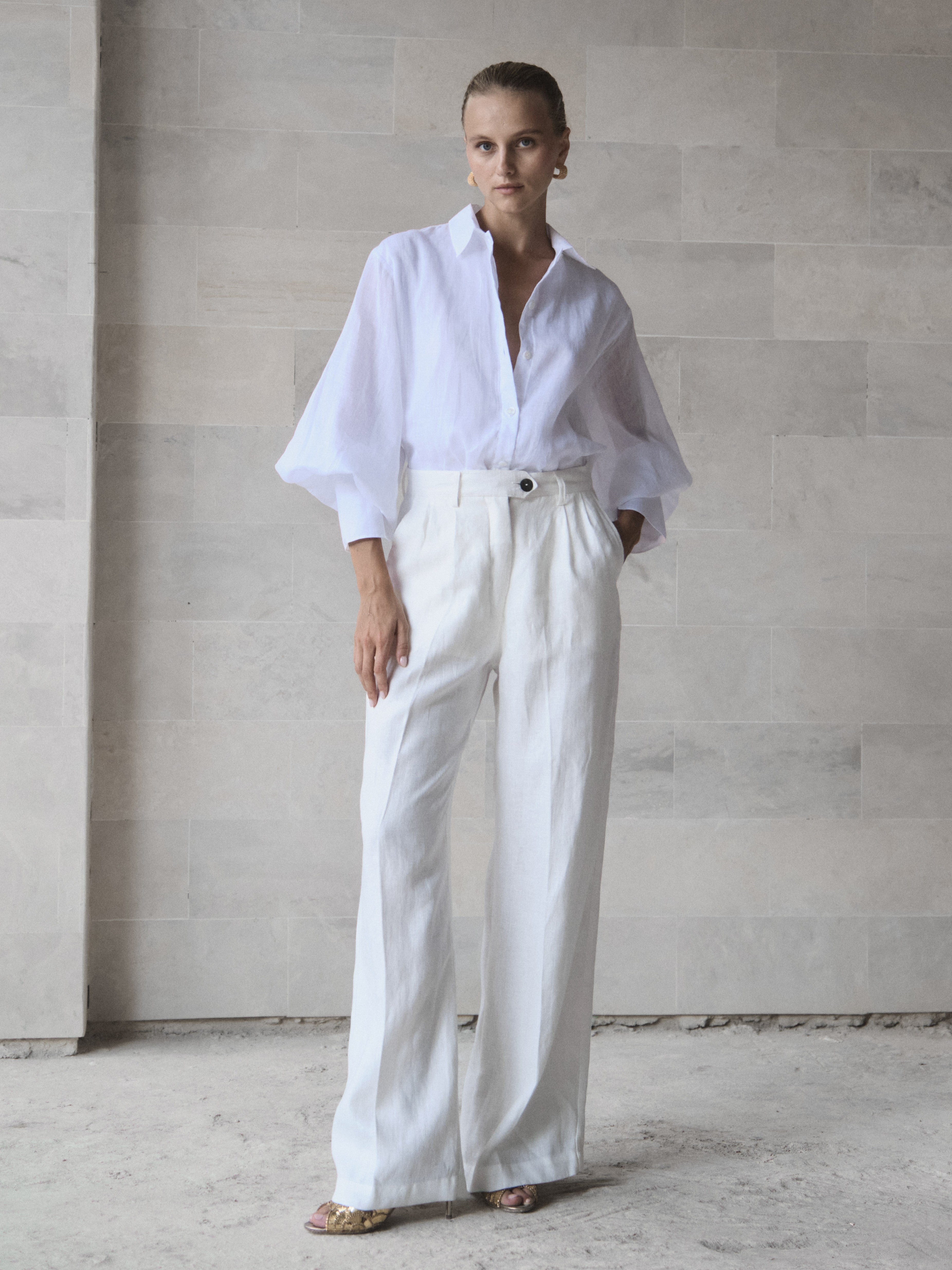 Linen Pleat Pant - l u • c i e e