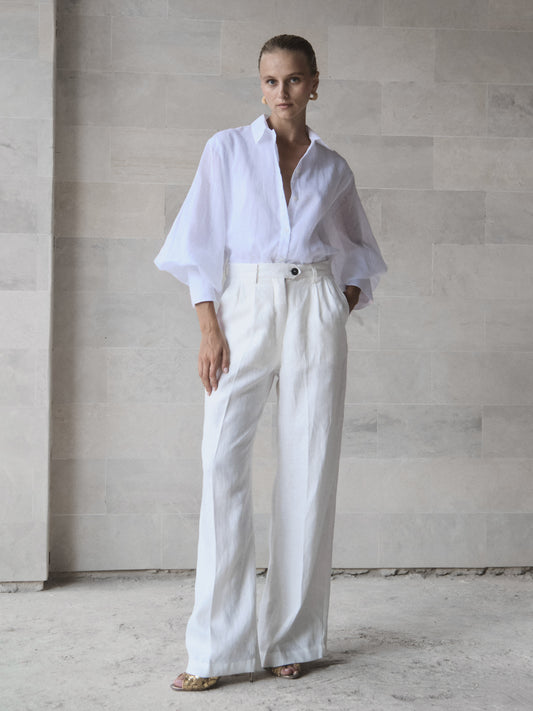 Linen Pleat Pant - l u • c i e e
