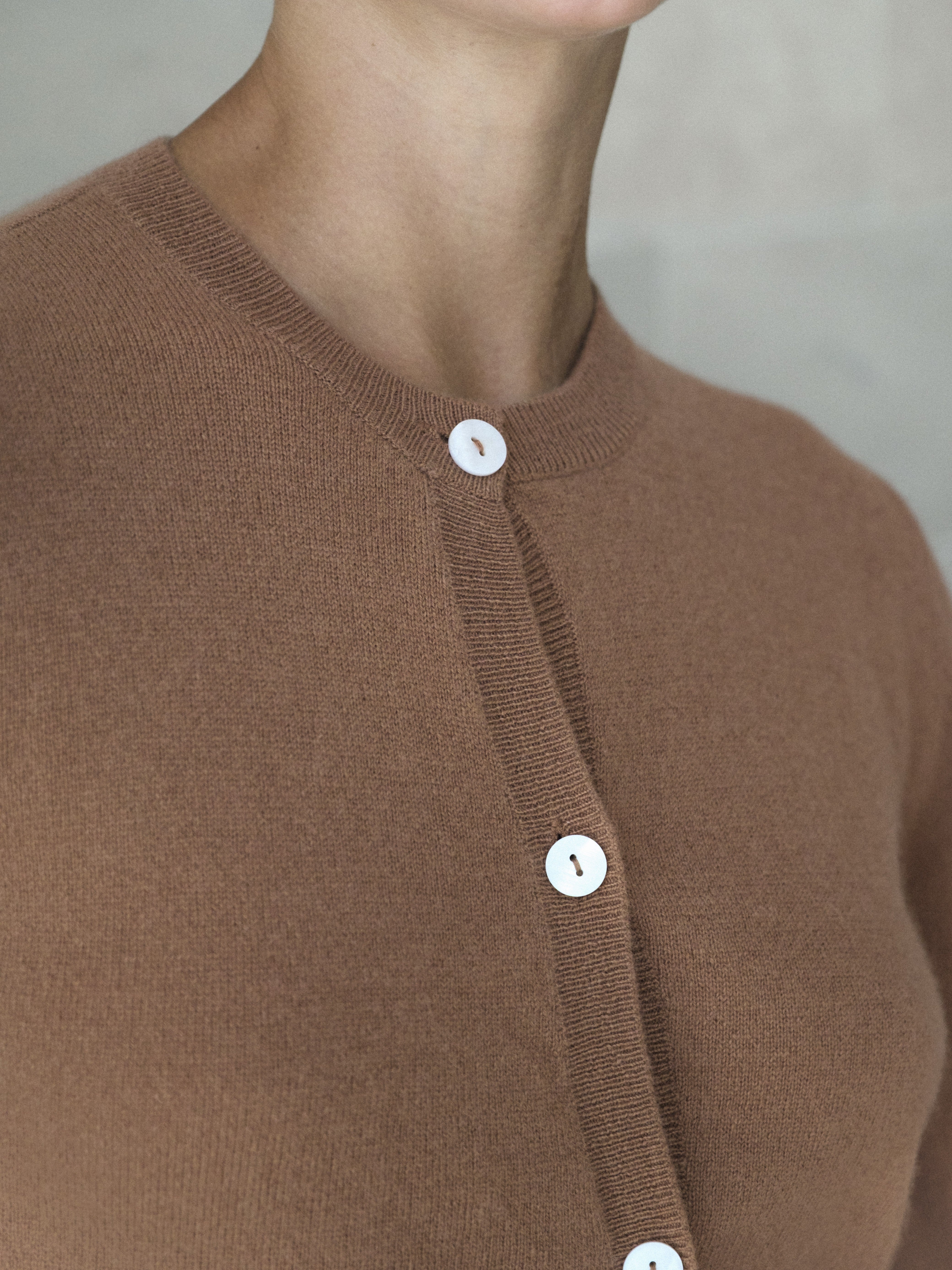 Cashmere Asymmetric Cardigan - l u • c i e e