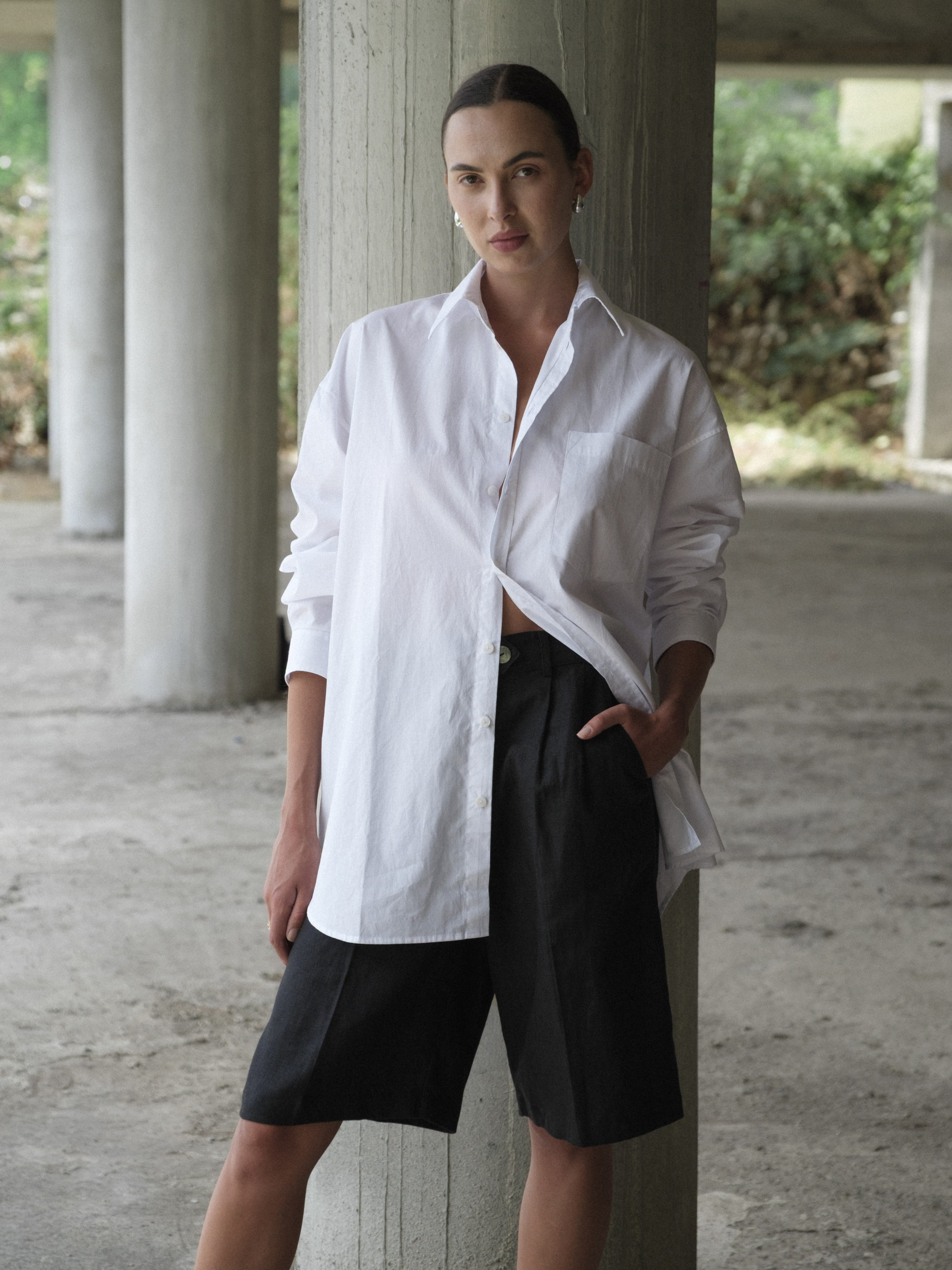 Linen Pleat Shorts - l u • c i e e