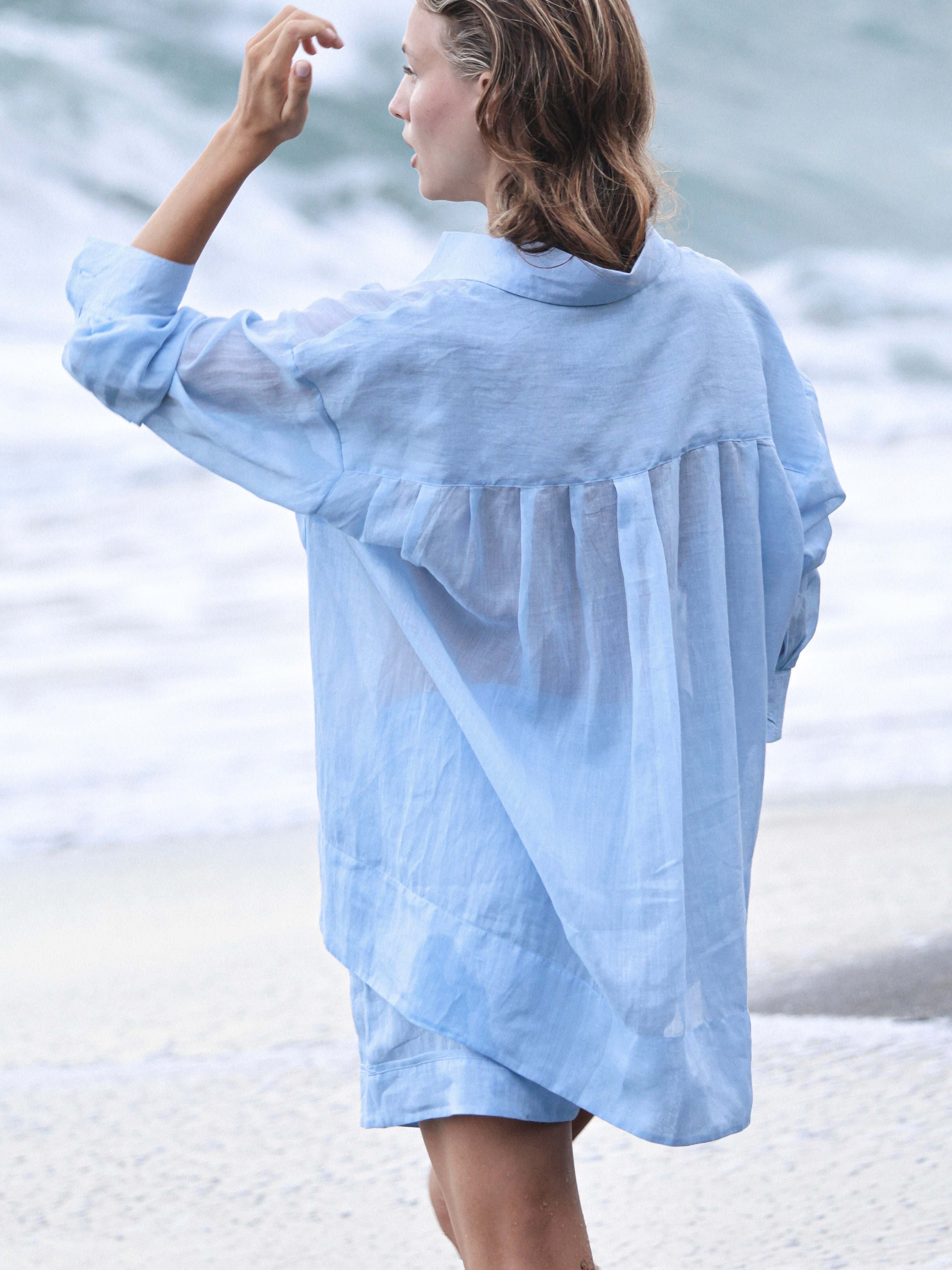 Oversized Ramie Shirt - l u • c i e e