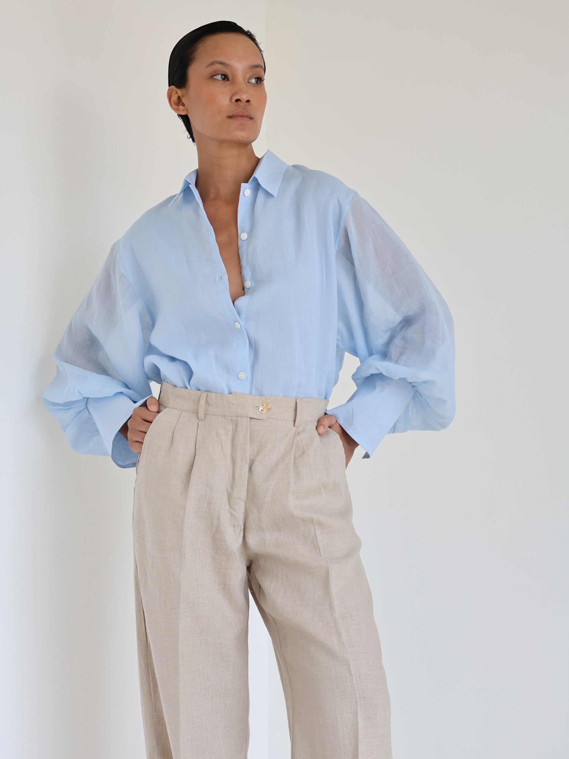 Linen Pleat Pant - l u • c i e e
