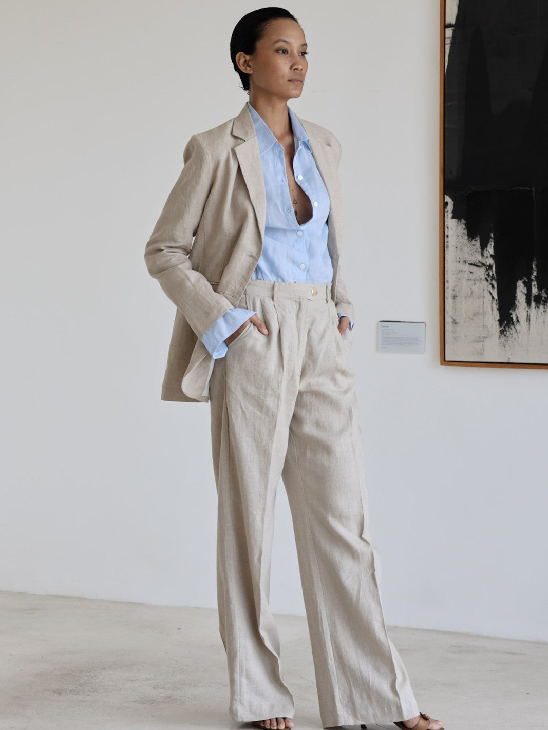 Linen Pleat Pant - l u • c i e e