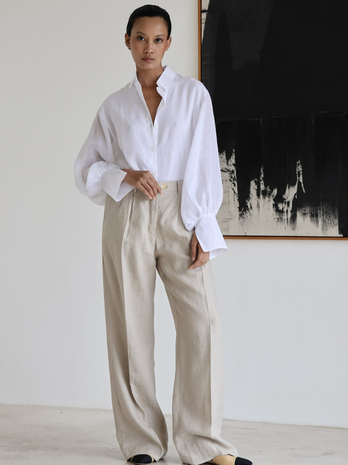 Linen Pleat Pant - l u • c i e e