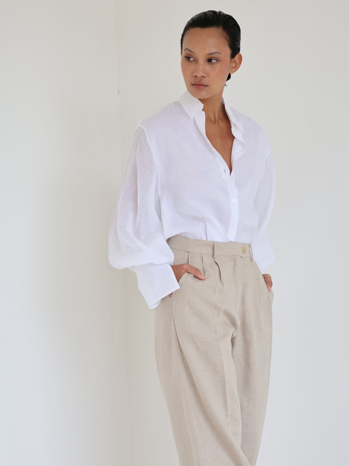 Linen Pleat Pant - l u • c i e e
