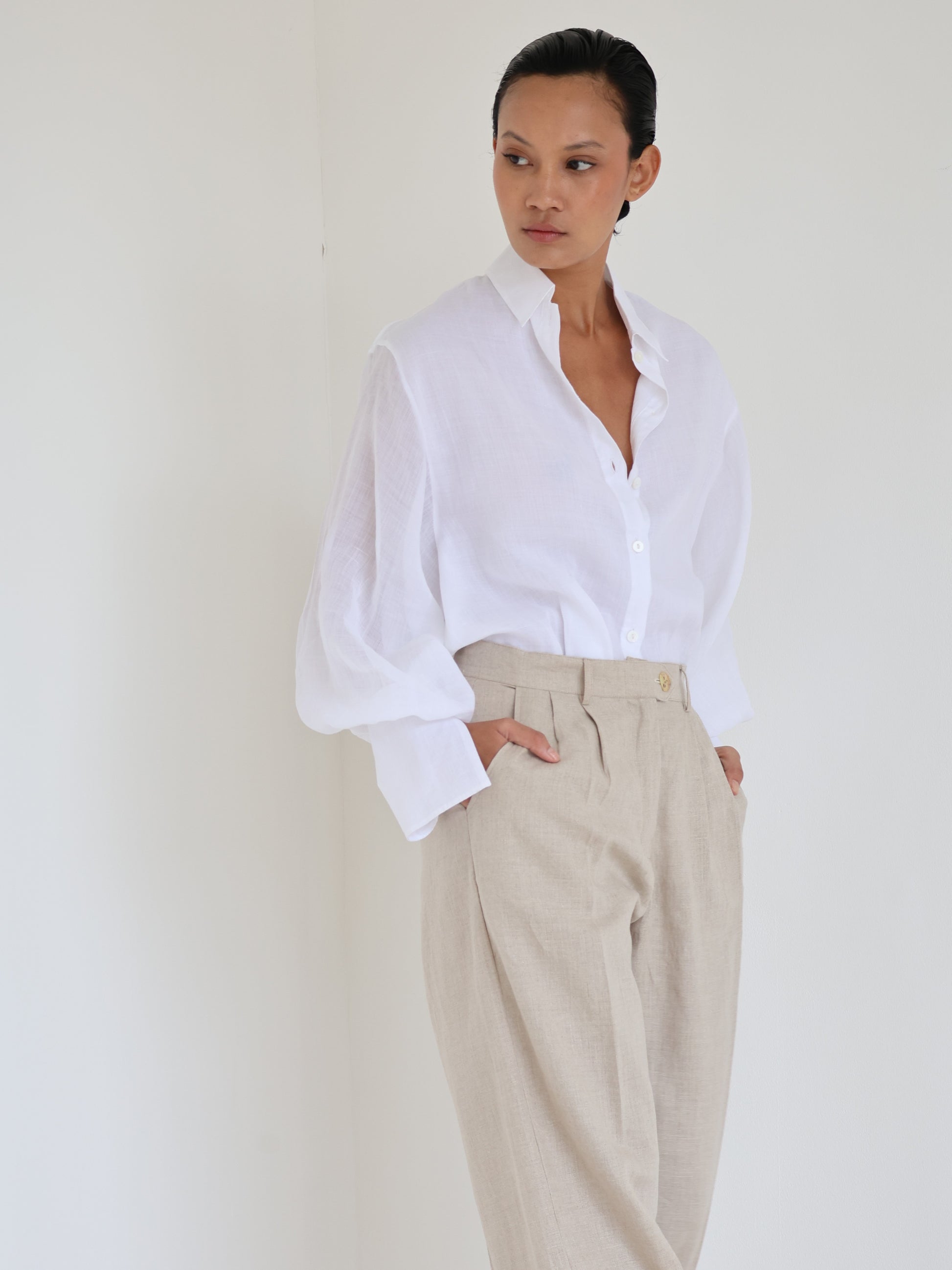 Linen Pleat Pant - l u • c i e e