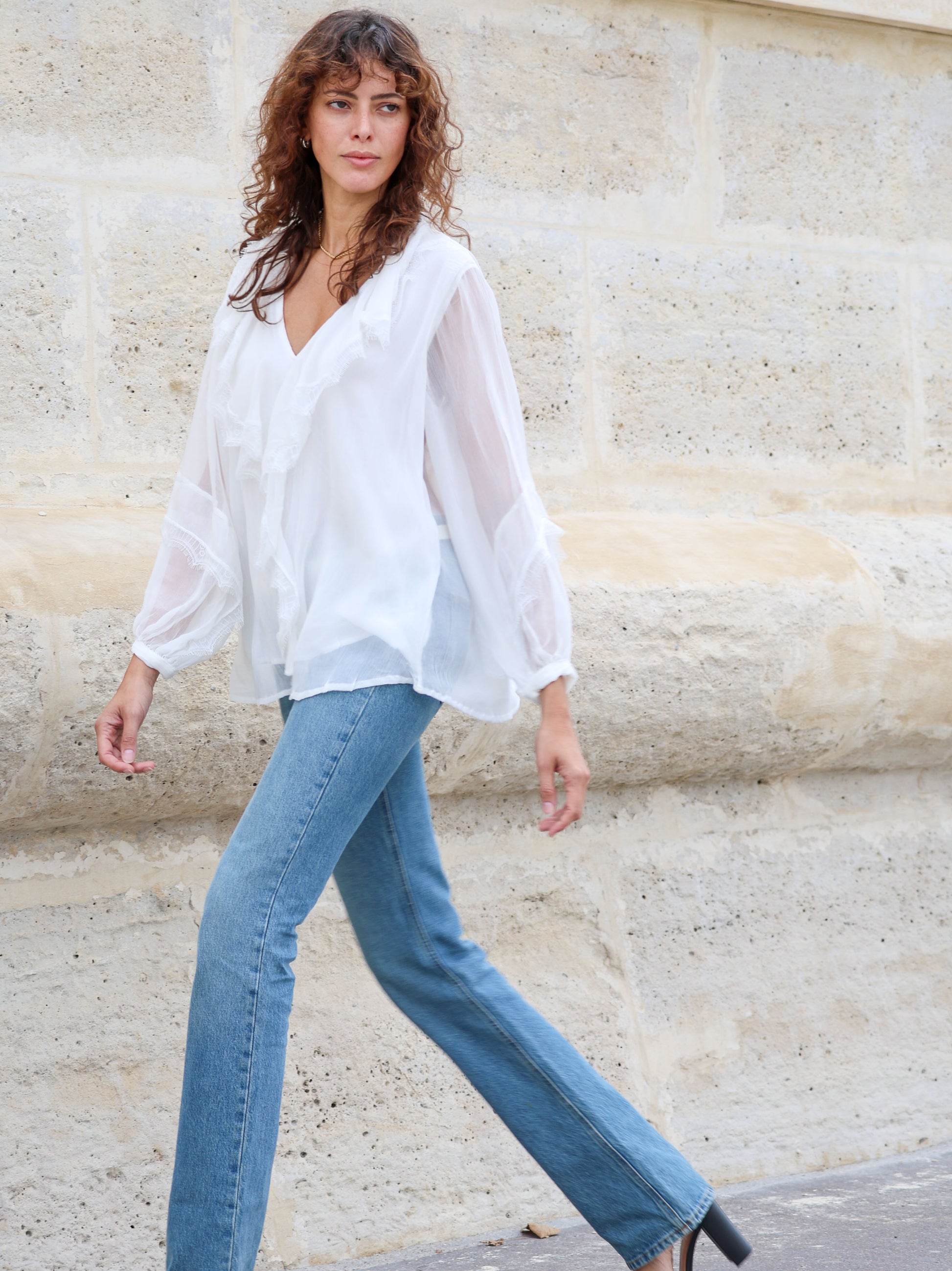 Aurora Ruffle Blouse - l u • c i e e