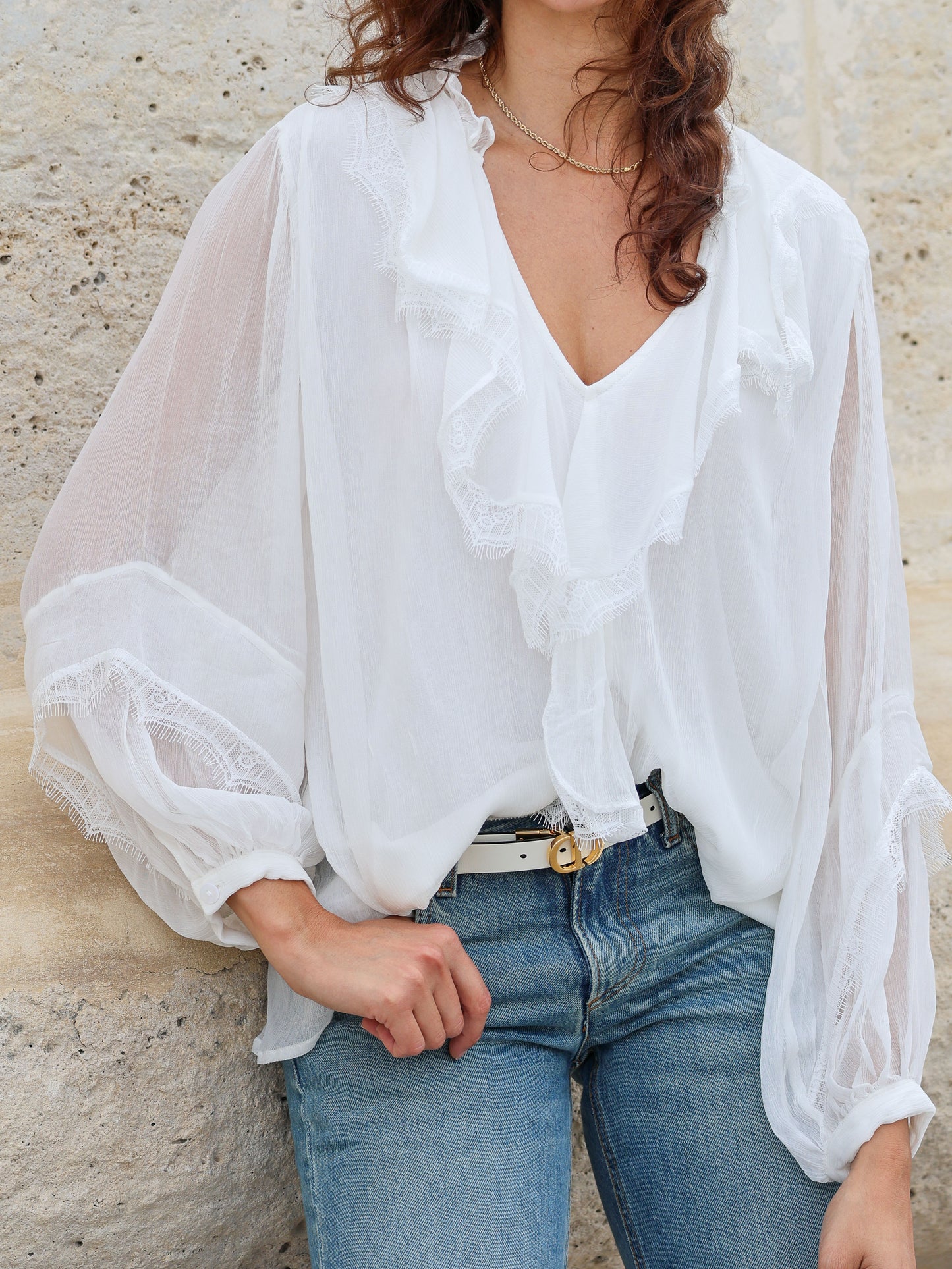 Aurora Ruffle Blouse - l u • c i e e