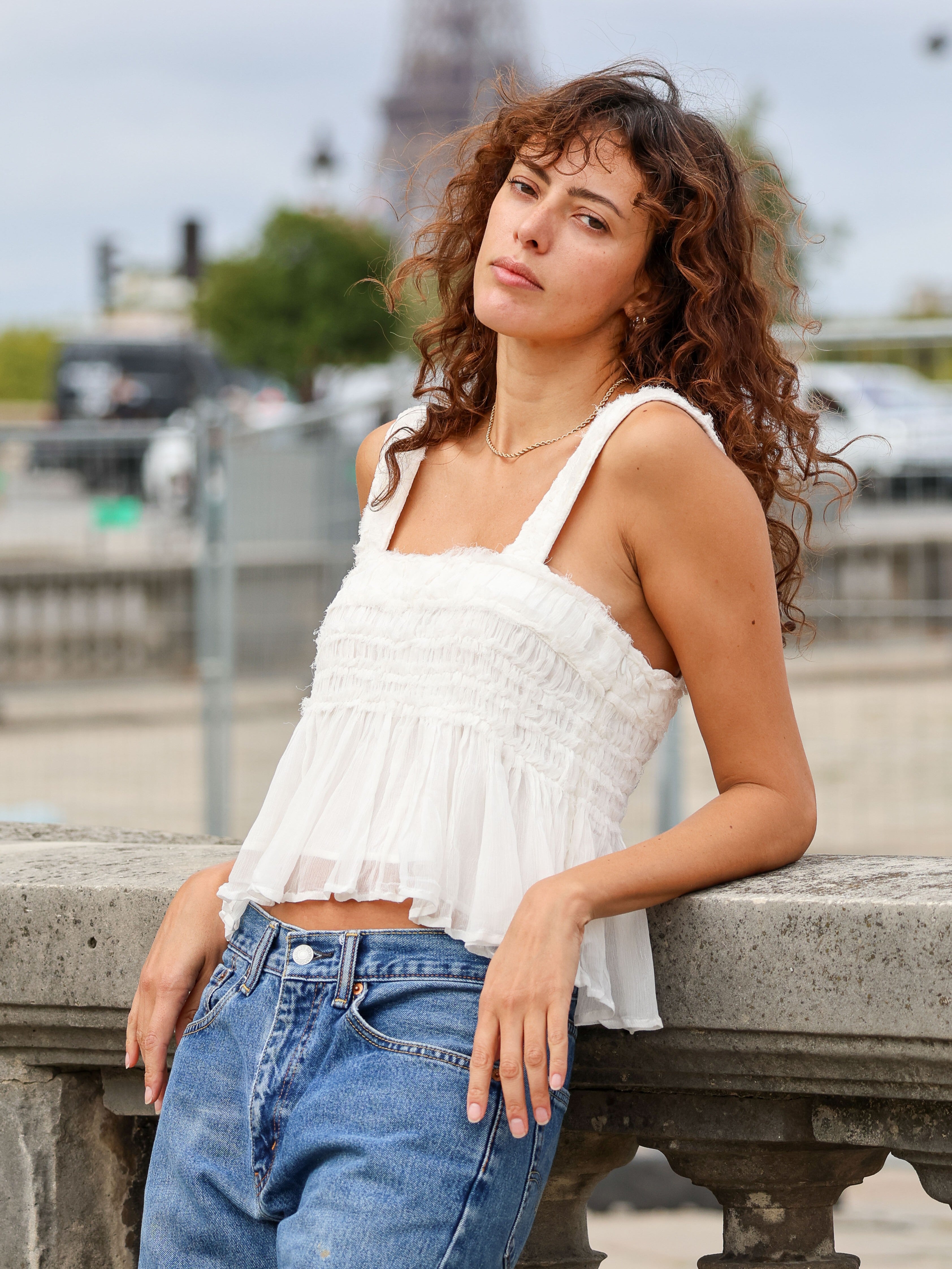 Chiffon Ruffle Top - l u • c i e e