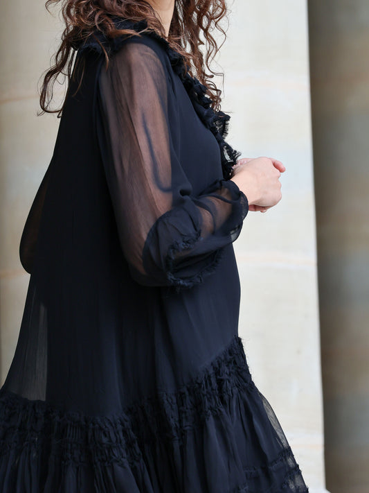 Aurora Ruffle Mini Dress - l u • c i e e