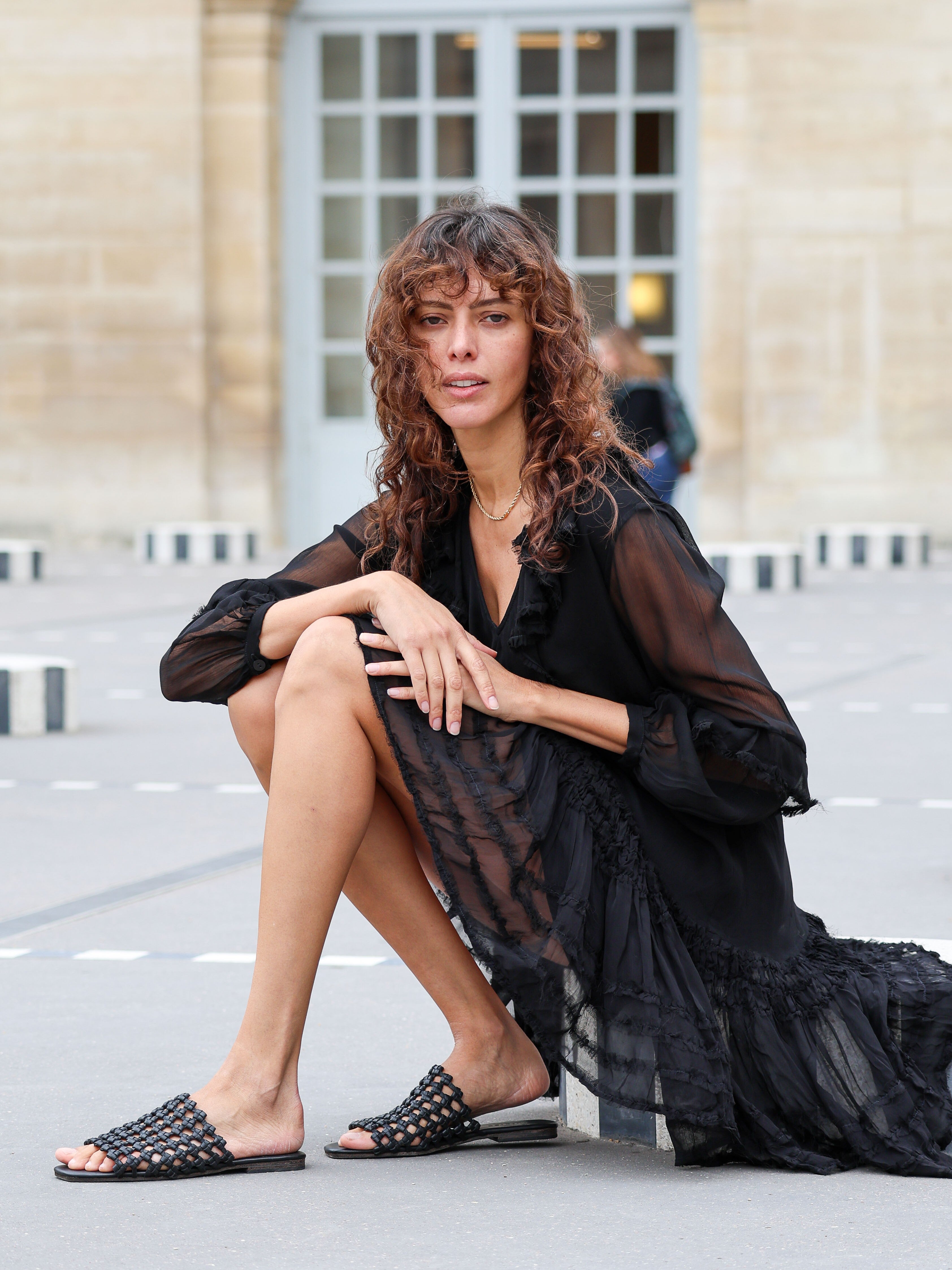 Aurora Ruffle Mini Dress - l u • c i e e