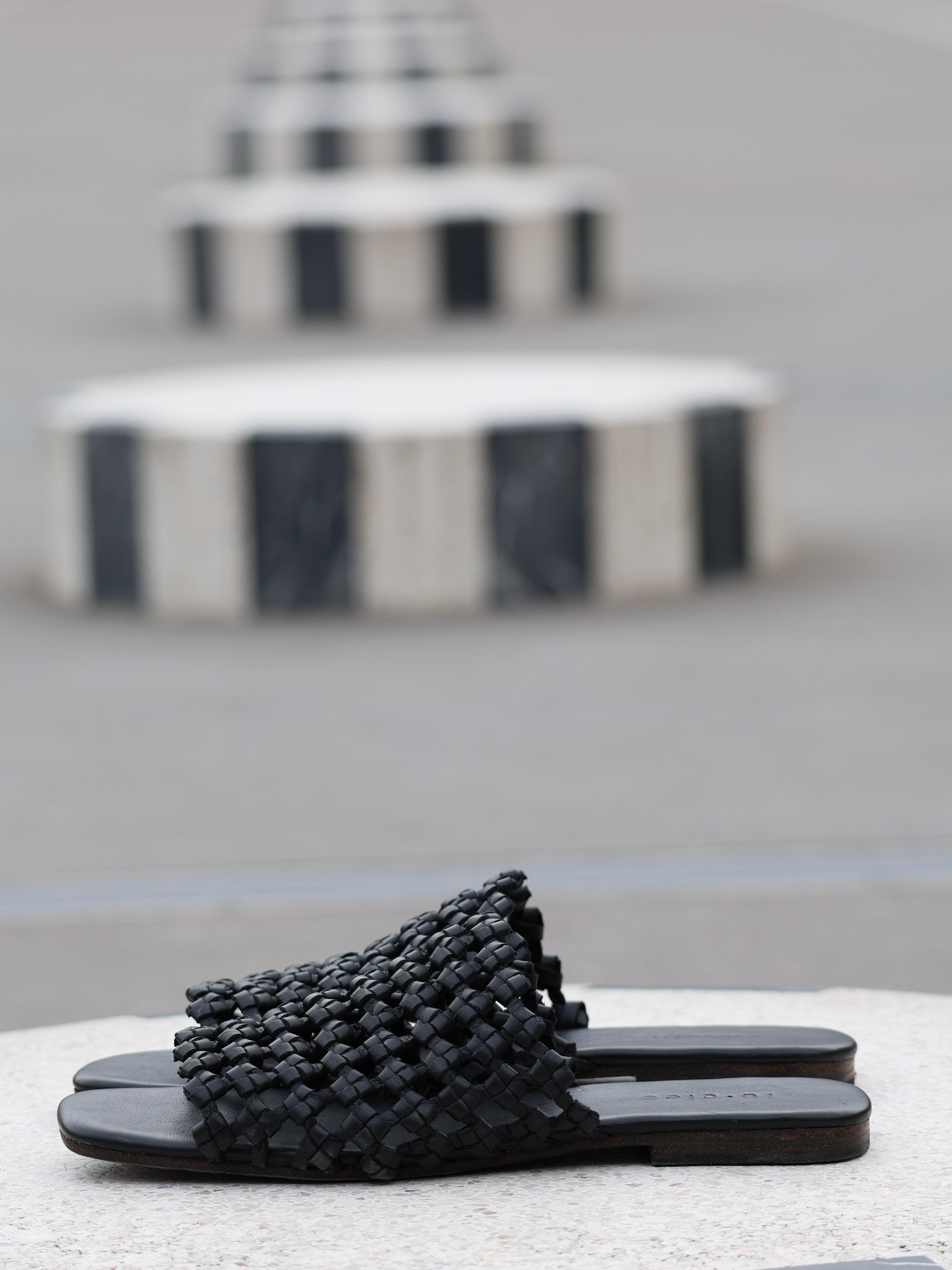 Atelier Leather Slides - l u • c i e e