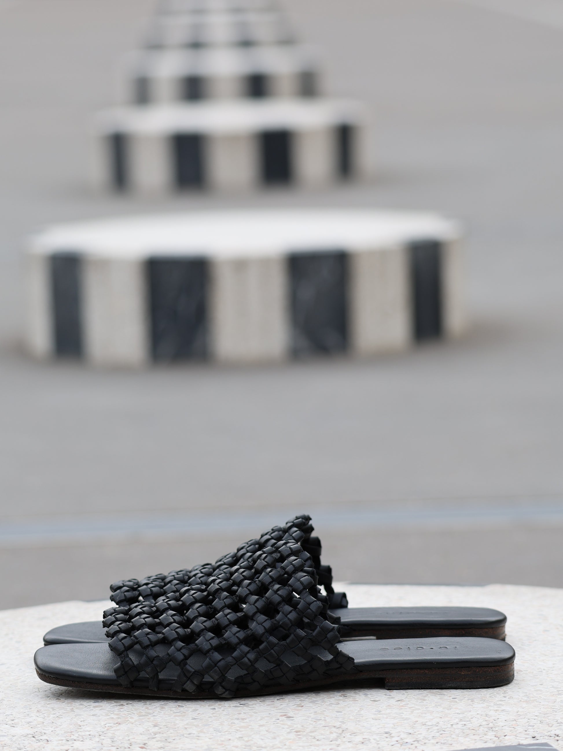 Atelier Leather Slides - l u • c i e e