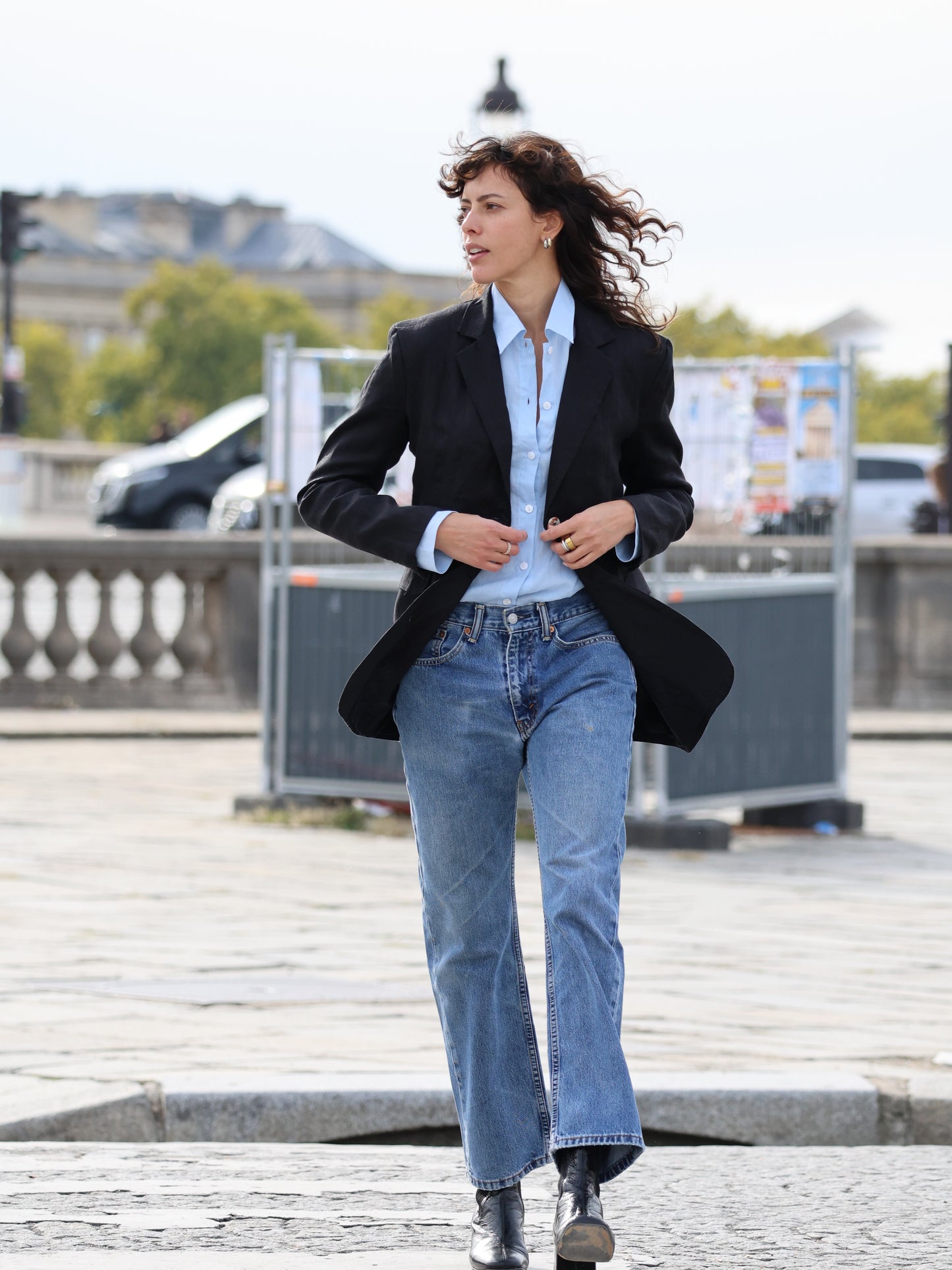 Oversized Linen Blazer