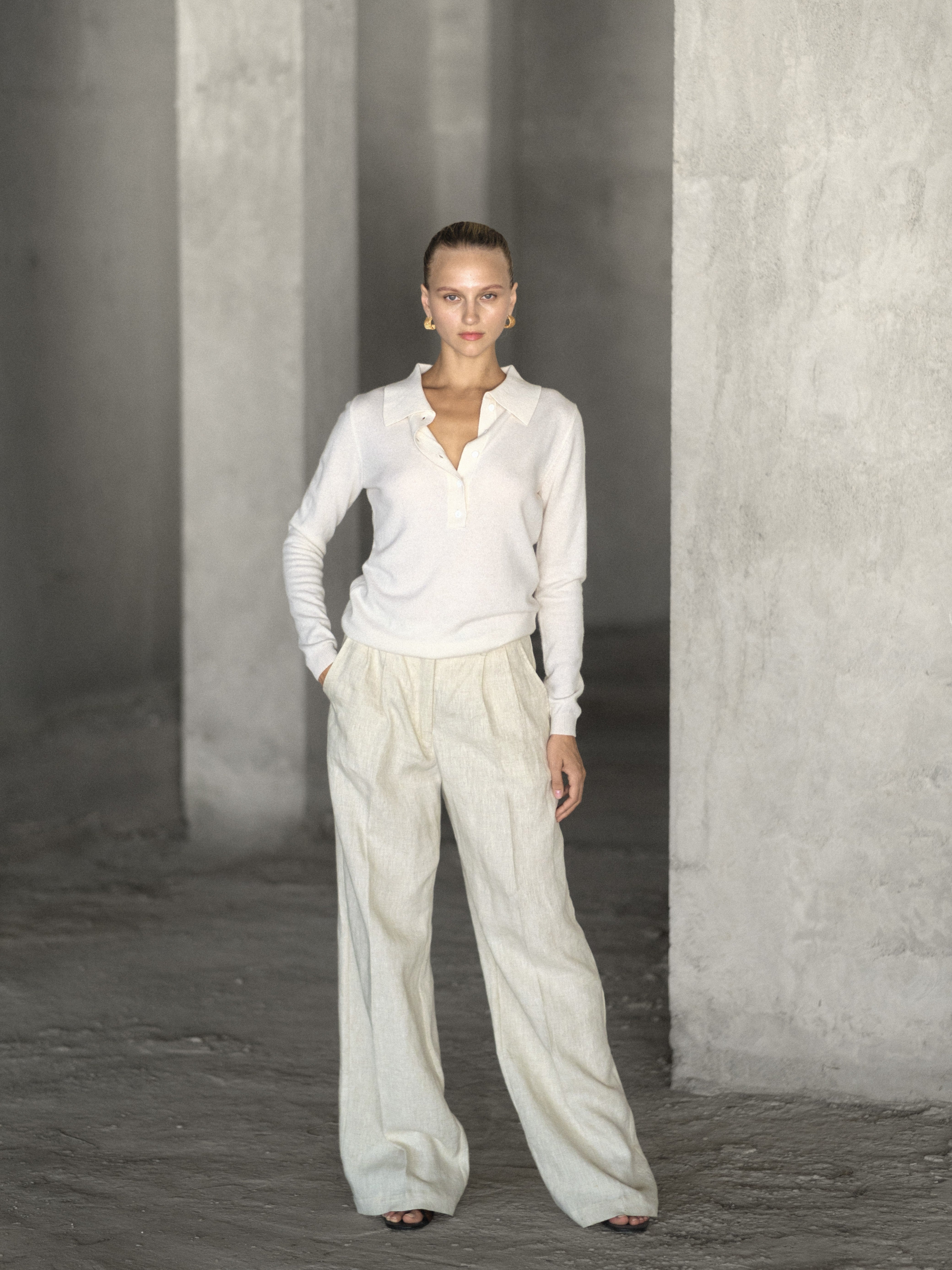 Cashmere Polo Shirt - l u • c i e e