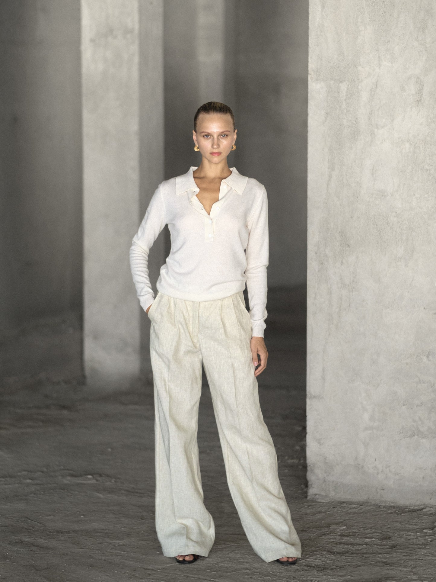 Cashmere Polo Shirt - l u • c i e e