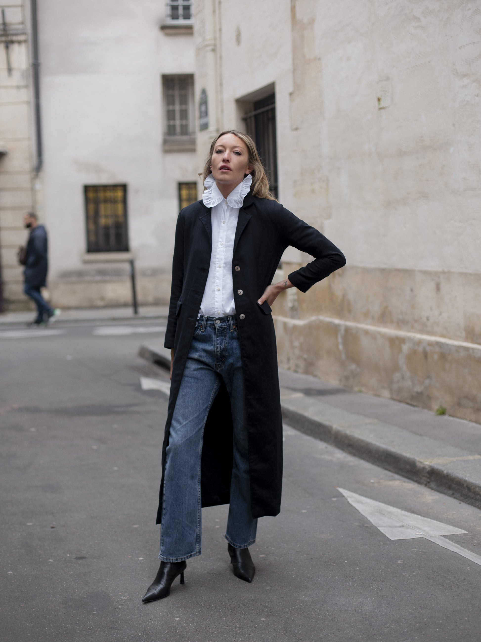 Valerie Ramie Shirt in White - l u • c i e e