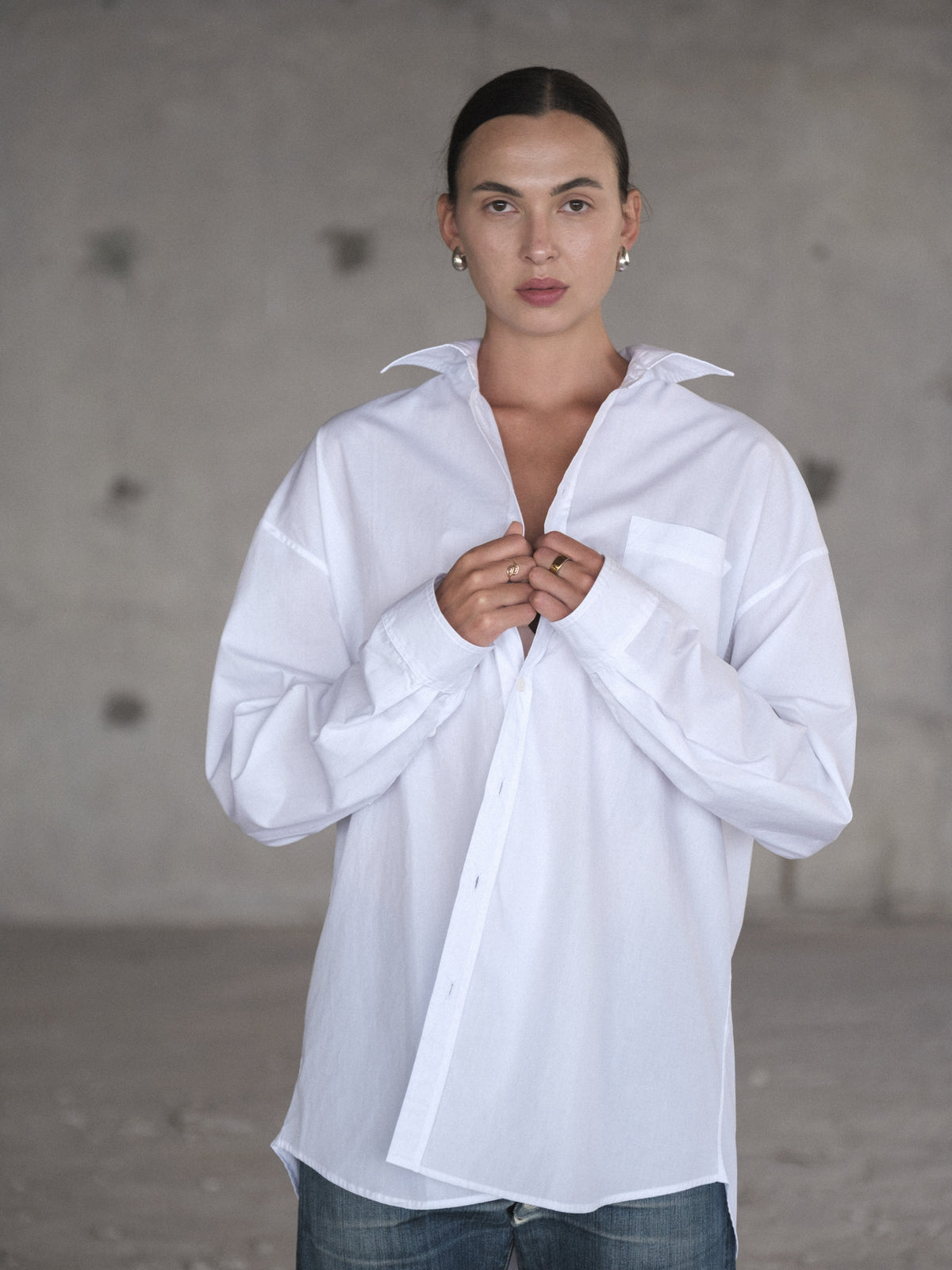 Cotton Poplin Men's Shirt - l u • c i e e