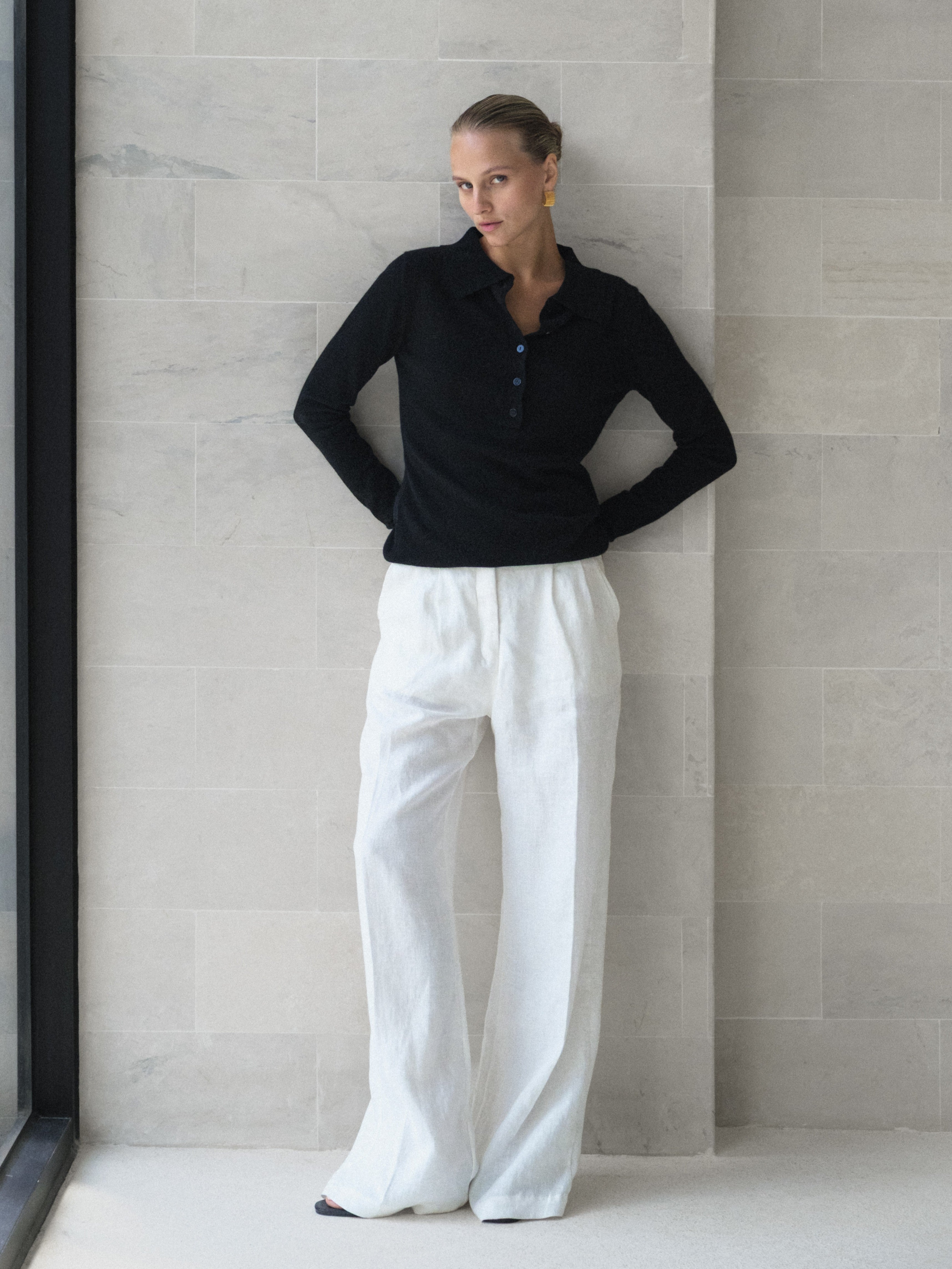 Cashmere Polo Shirt - l u • c i e e