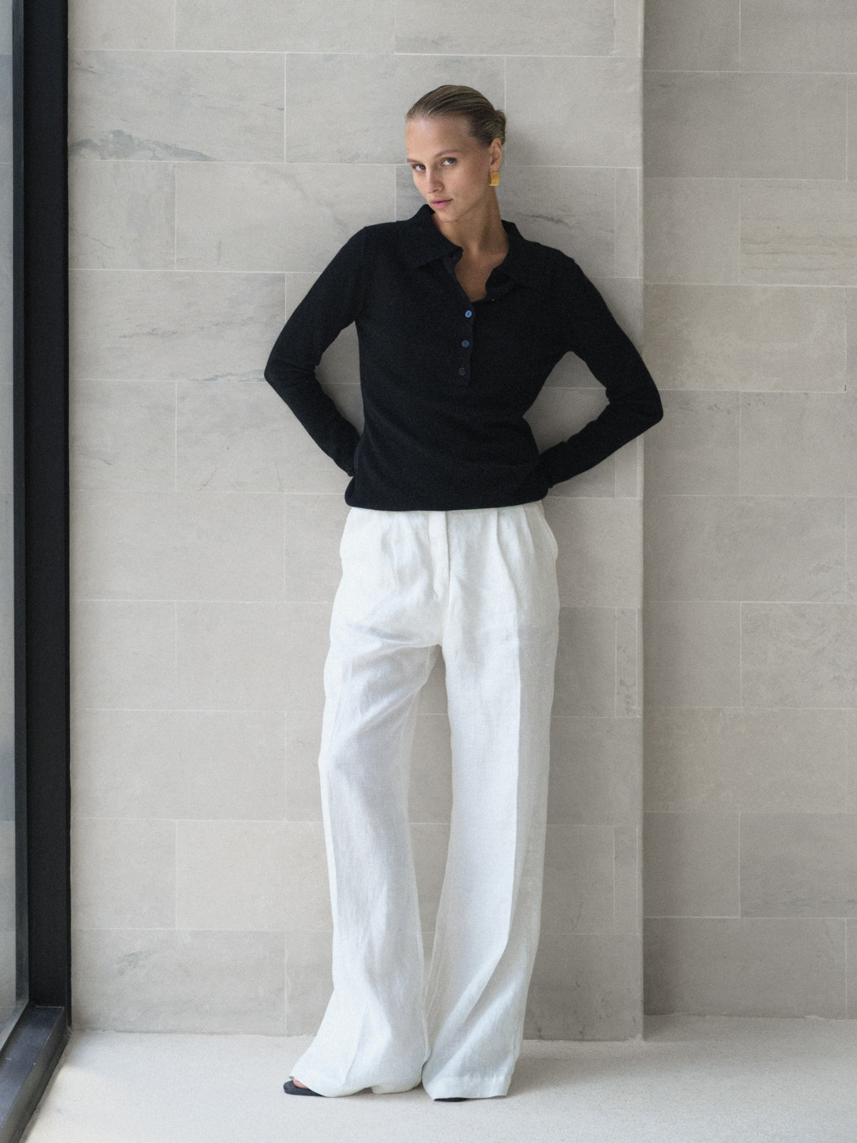 Cashmere Polo Shirt - l u • c i e e